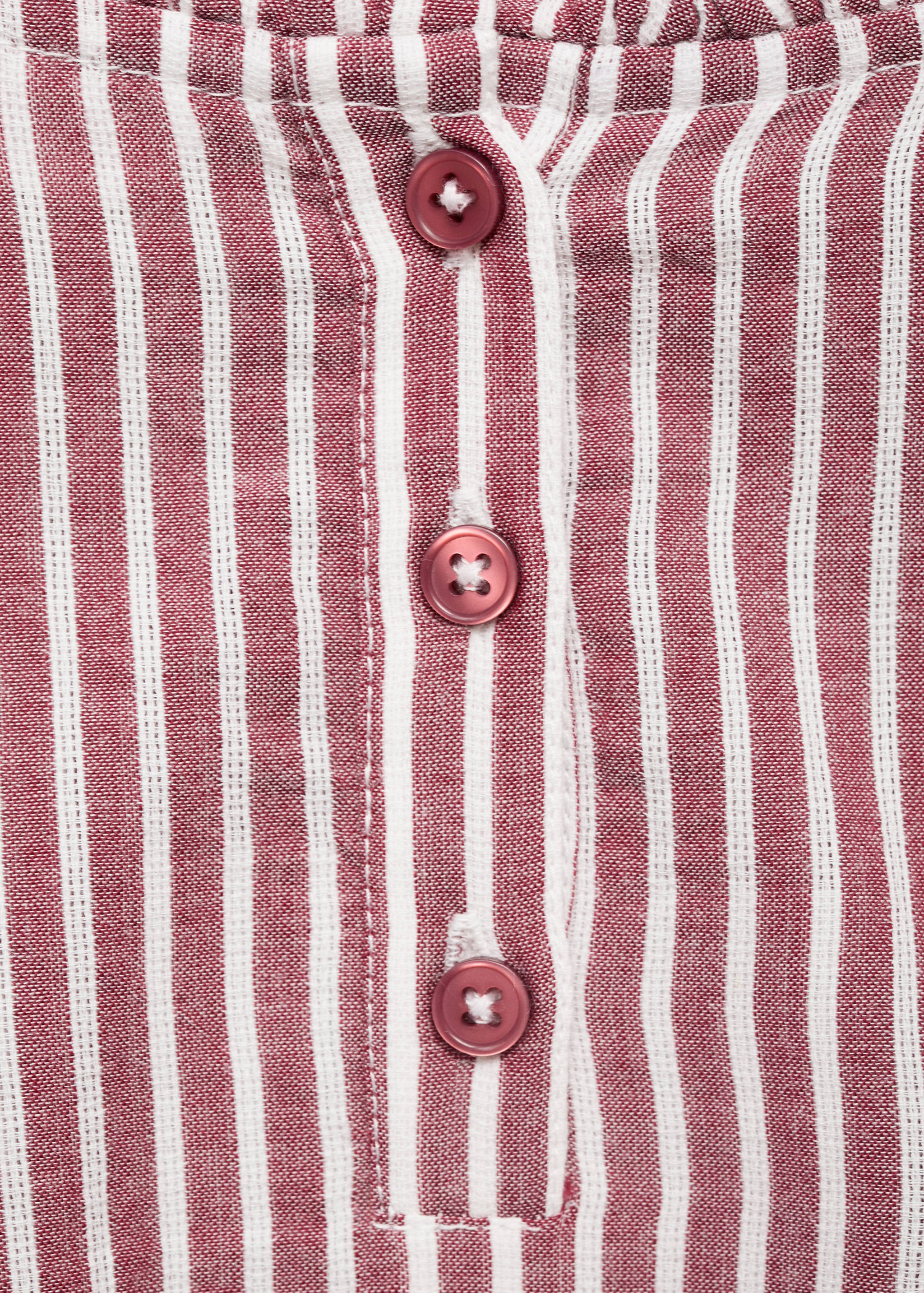 Gestreifte Bluse mit Volant - Detail des Artikels 8