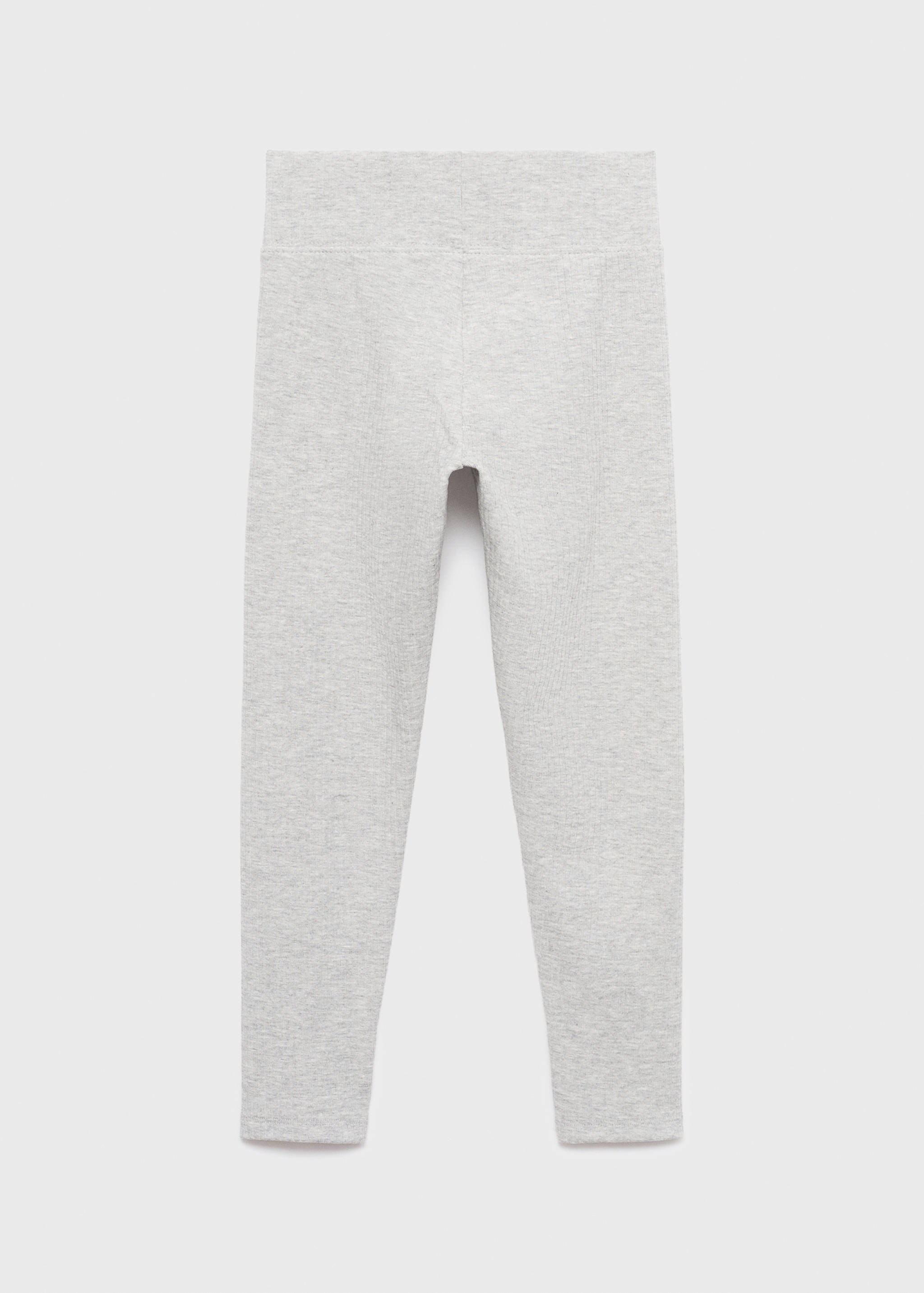 Cotton ribbed leggings - Reverse of the article