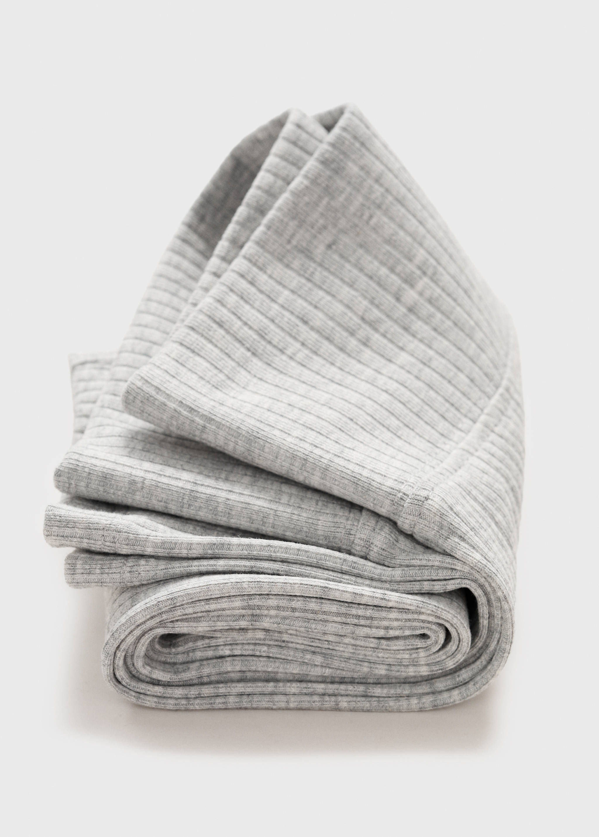 Cotton ribbed leggings - Details of the article 0