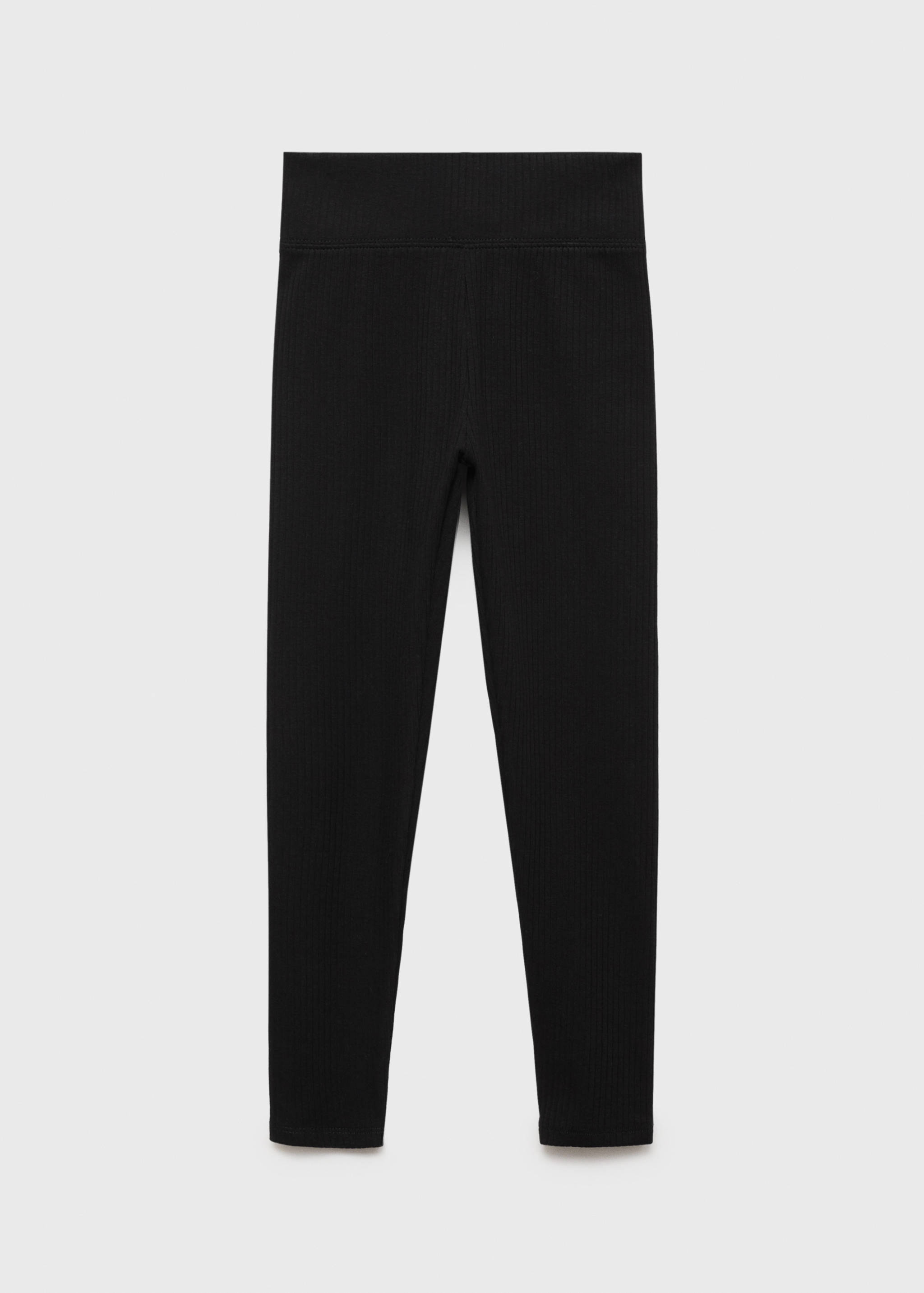 Baumwoll-Leggings mit Rippmuster - Artikel ohne Model