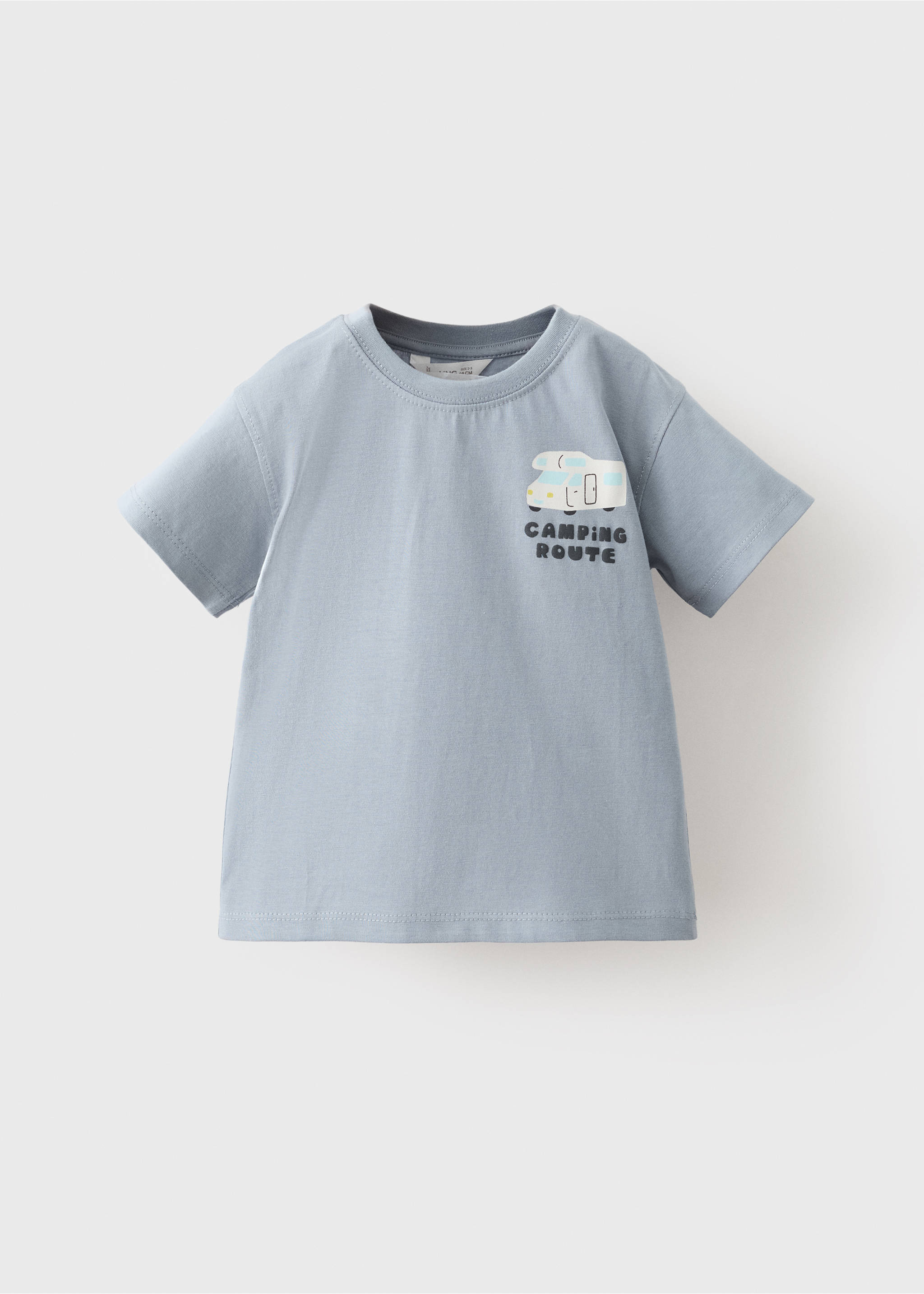 Mountain-print t-shirt - Article without model, Blue. Ref: 17053290-00.
