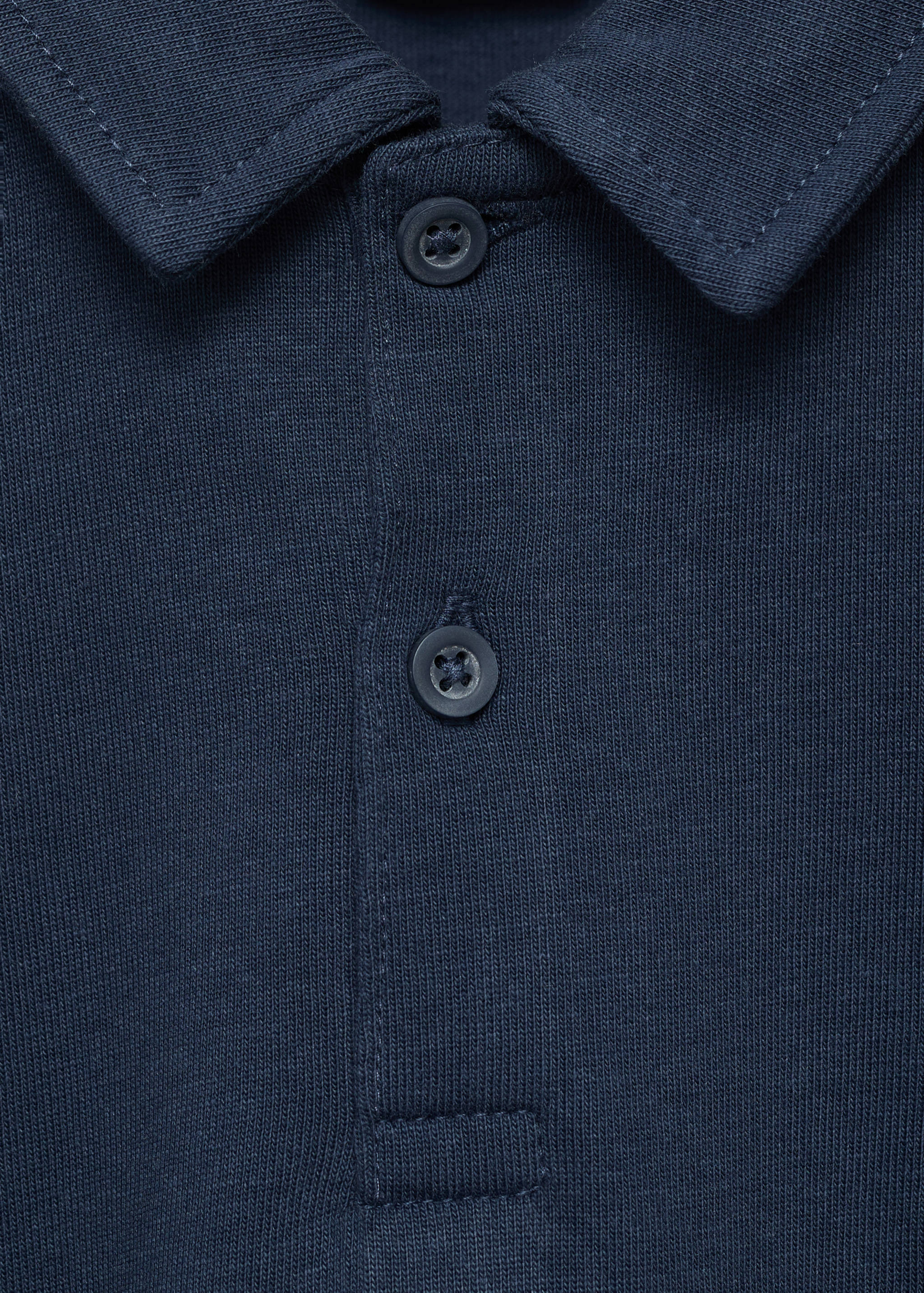 Plain cotton polo shirt - Details of the article 8