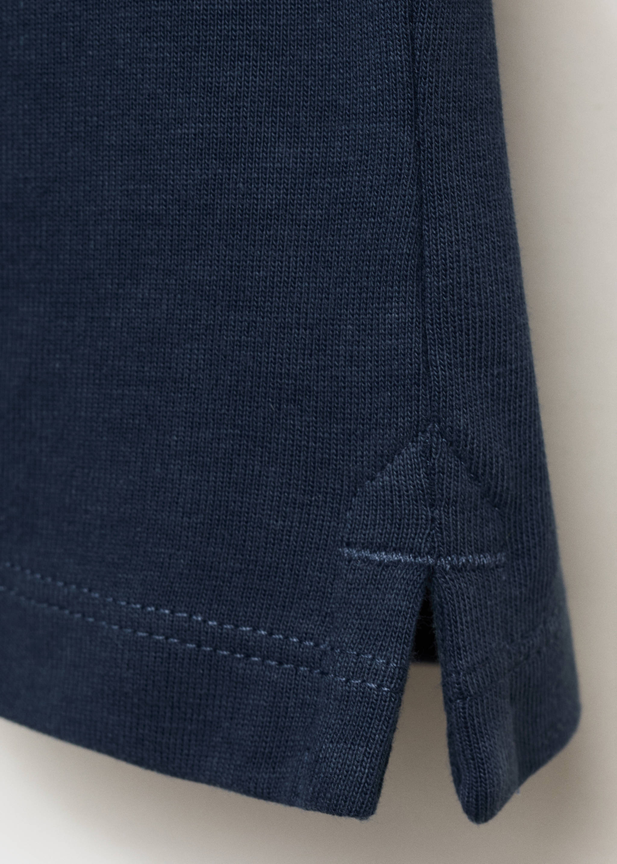 Plain cotton polo shirt - Details of the article 0