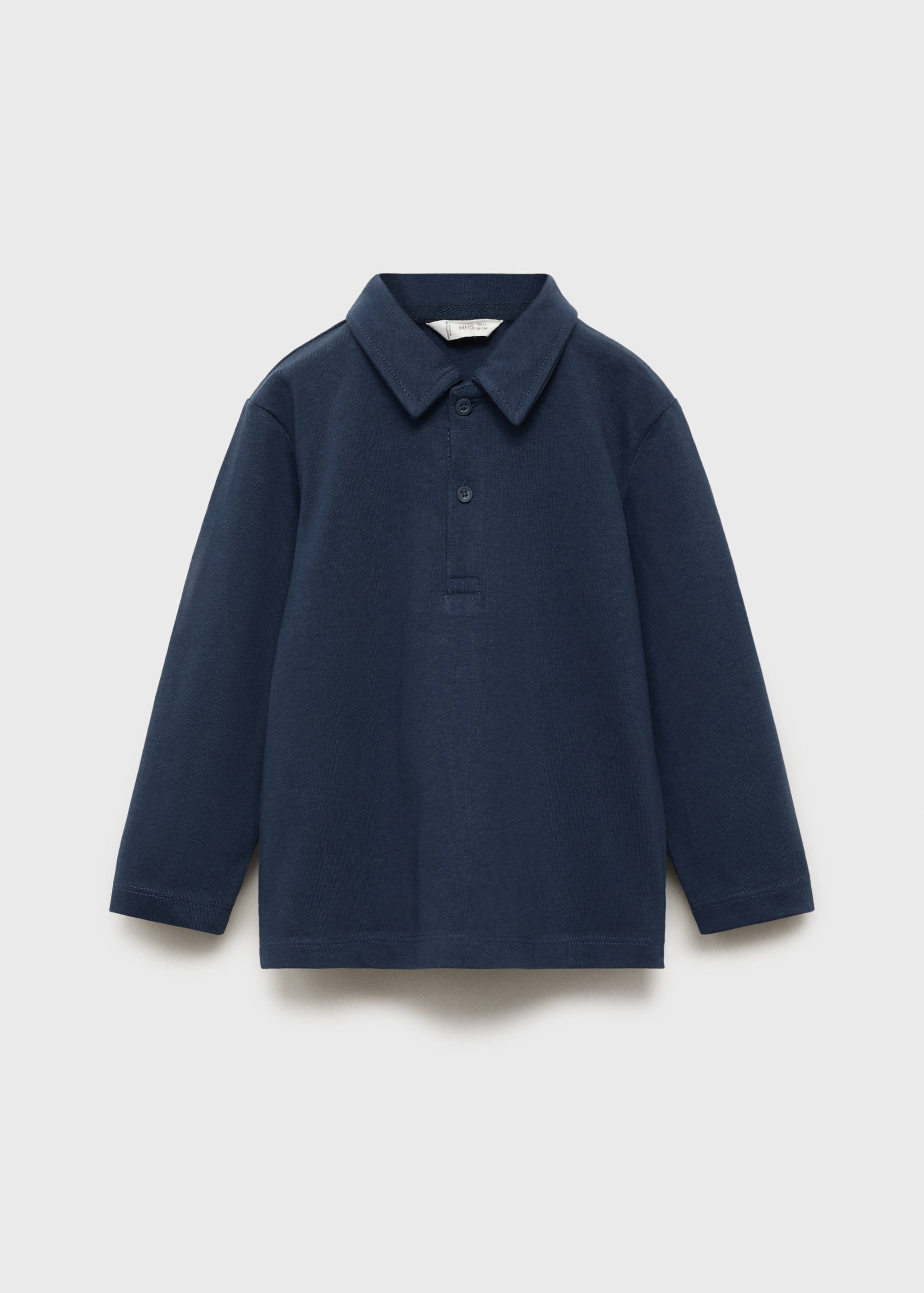 Plain cotton polo shirt - Article without model