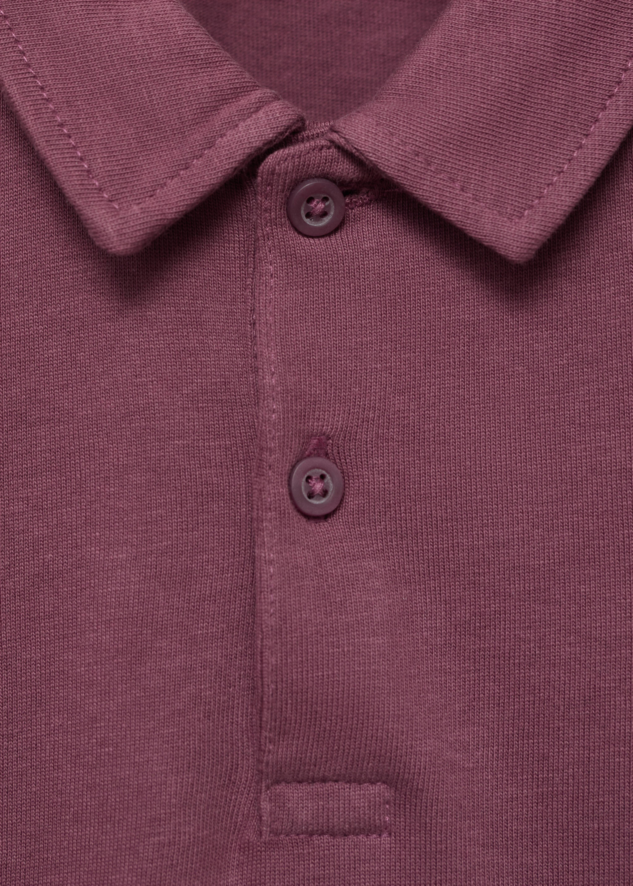 Plain cotton polo shirt - Details of the article 8