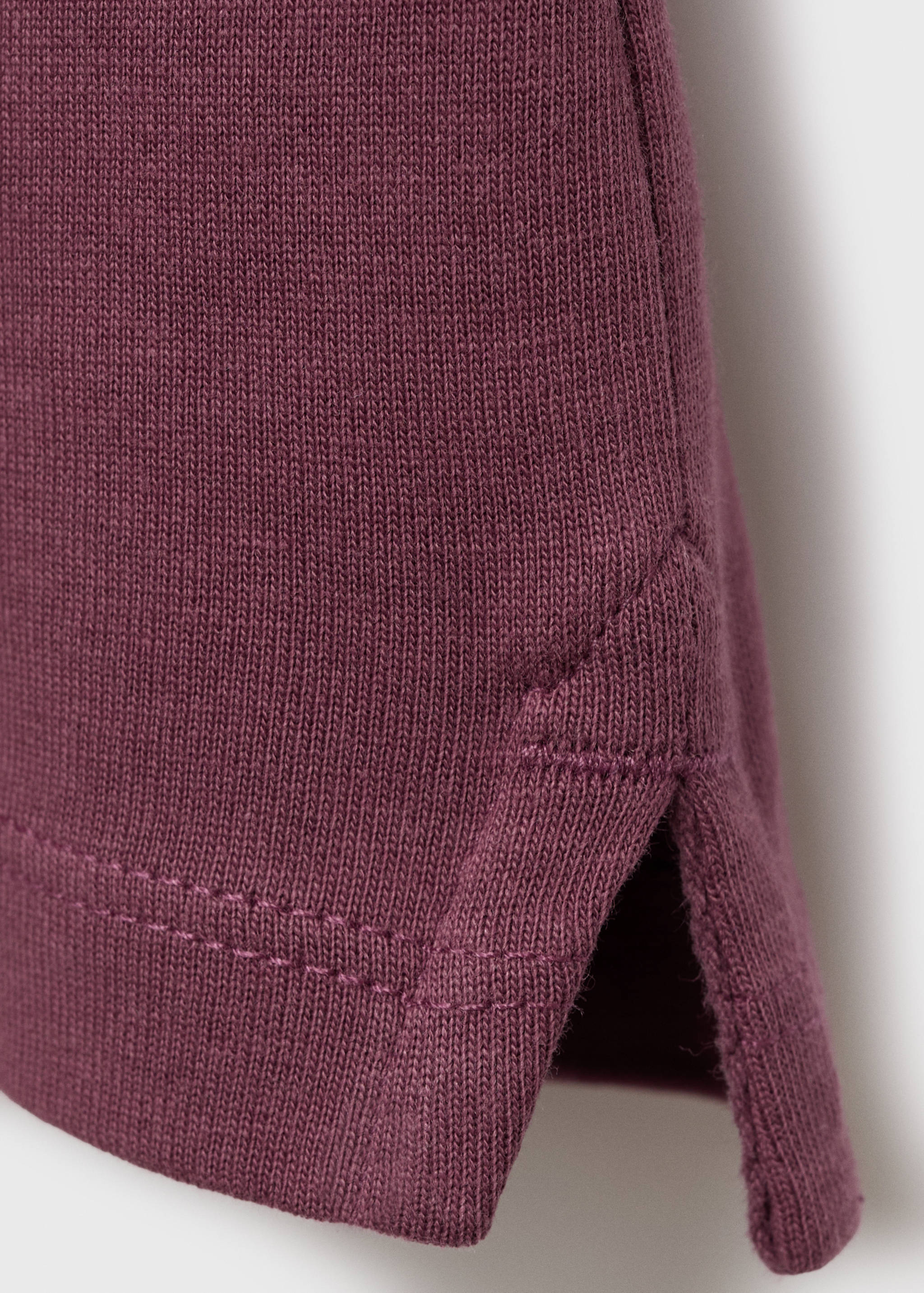 Plain cotton polo shirt - Details of the article 0
