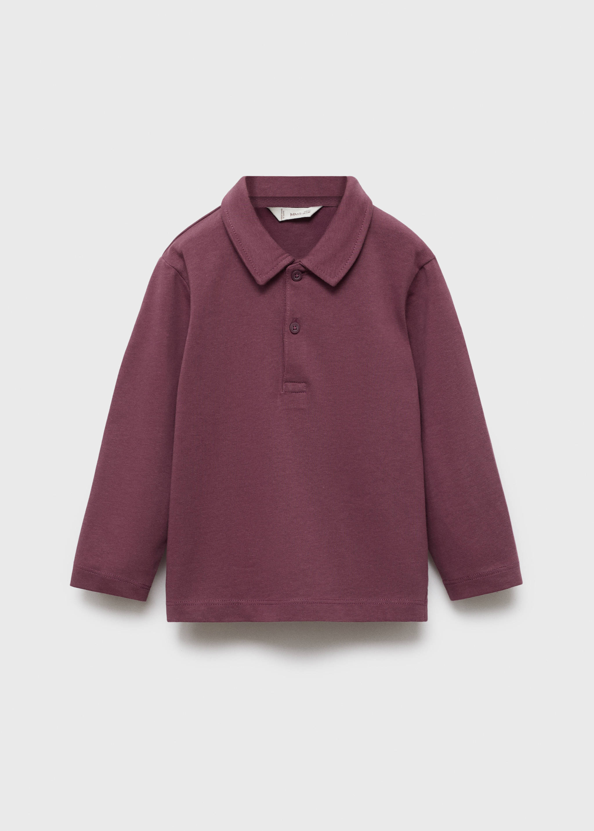 Plain cotton polo shirt - Article without model