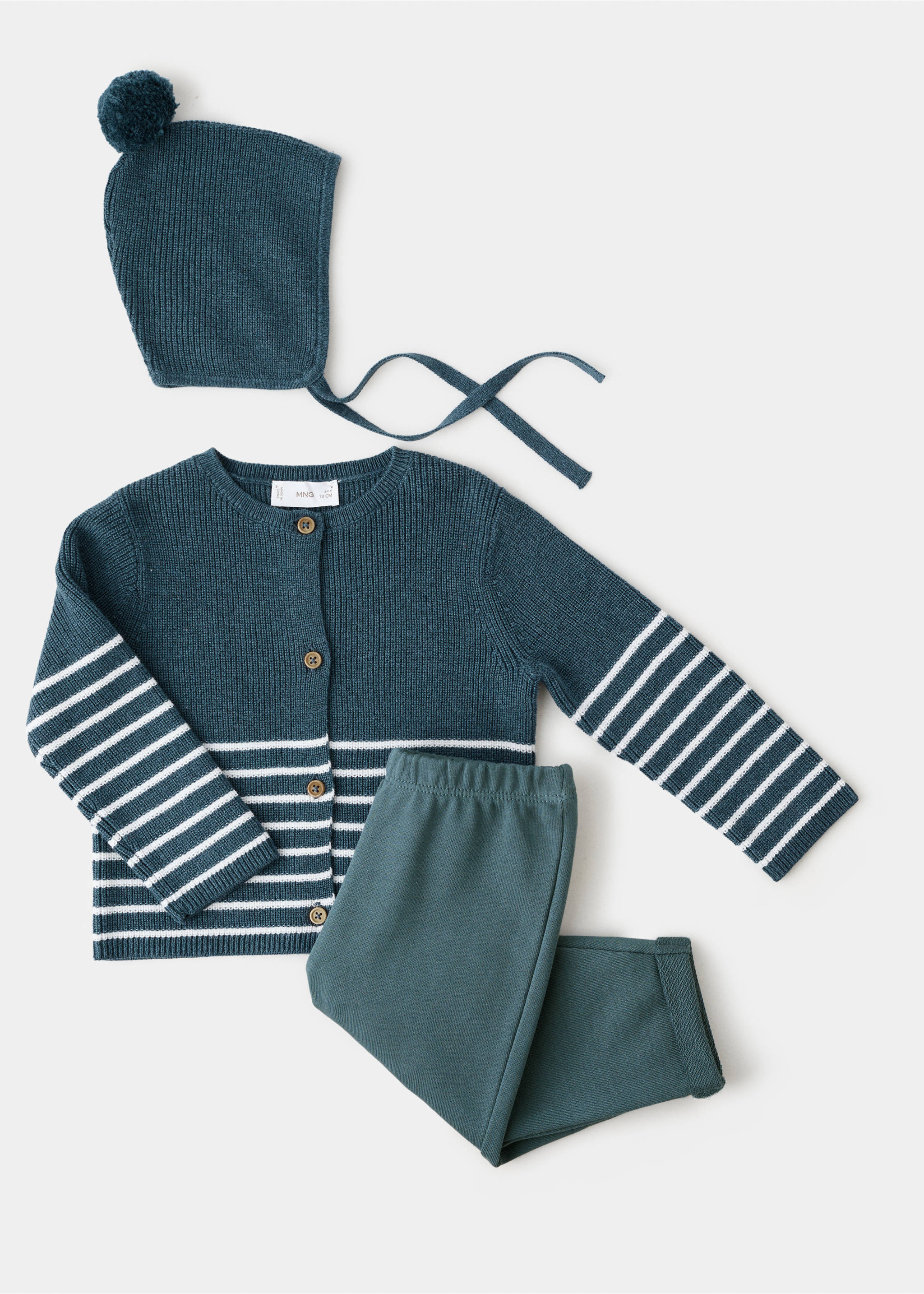 Jogger trousers - Details of the article 8, Petrol Blue. Ref: 17053293-00.