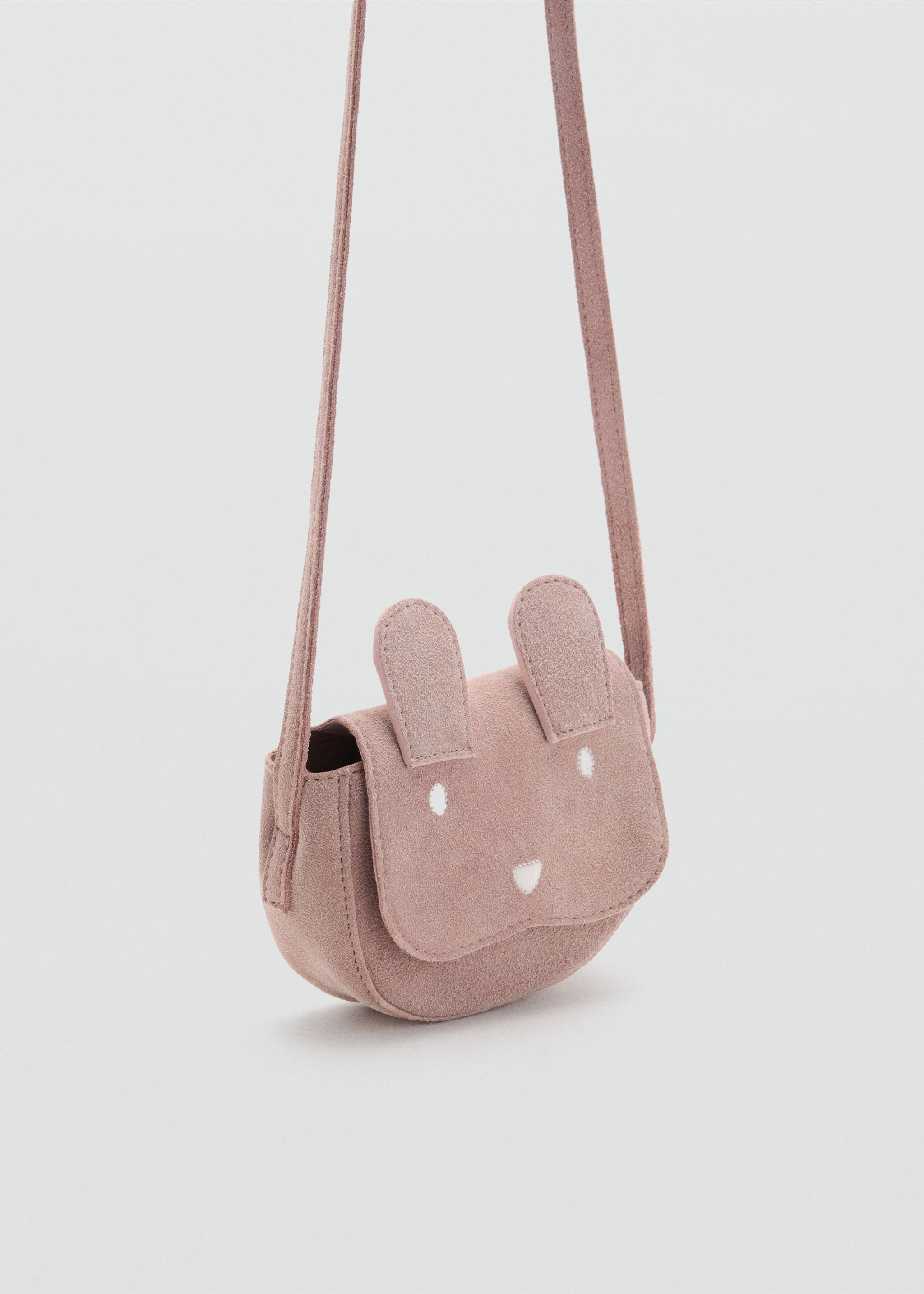 Sac cuir oreilles - Plan moyen, Rose pâle. Ref: 17053297-00.