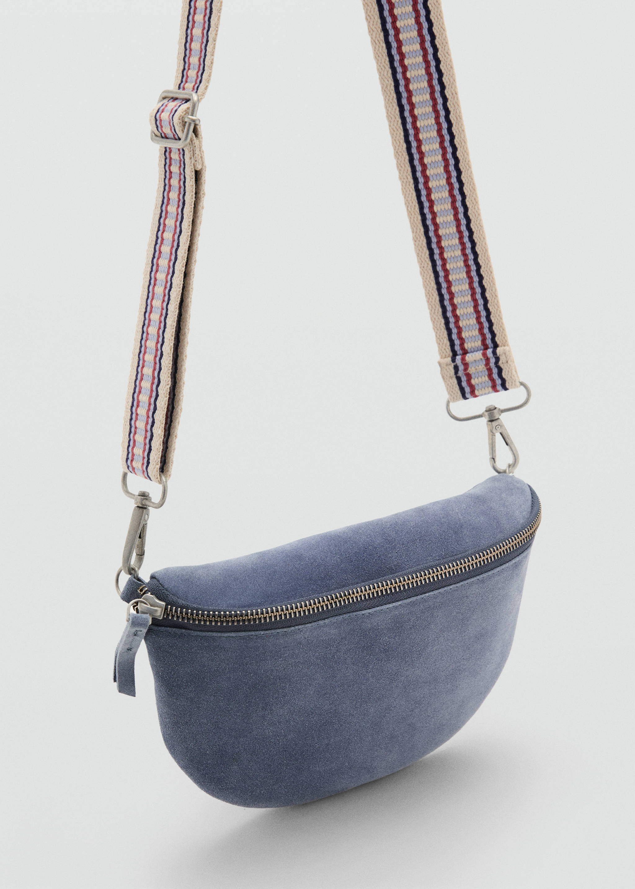 Leather crossbody bag - Medium plane