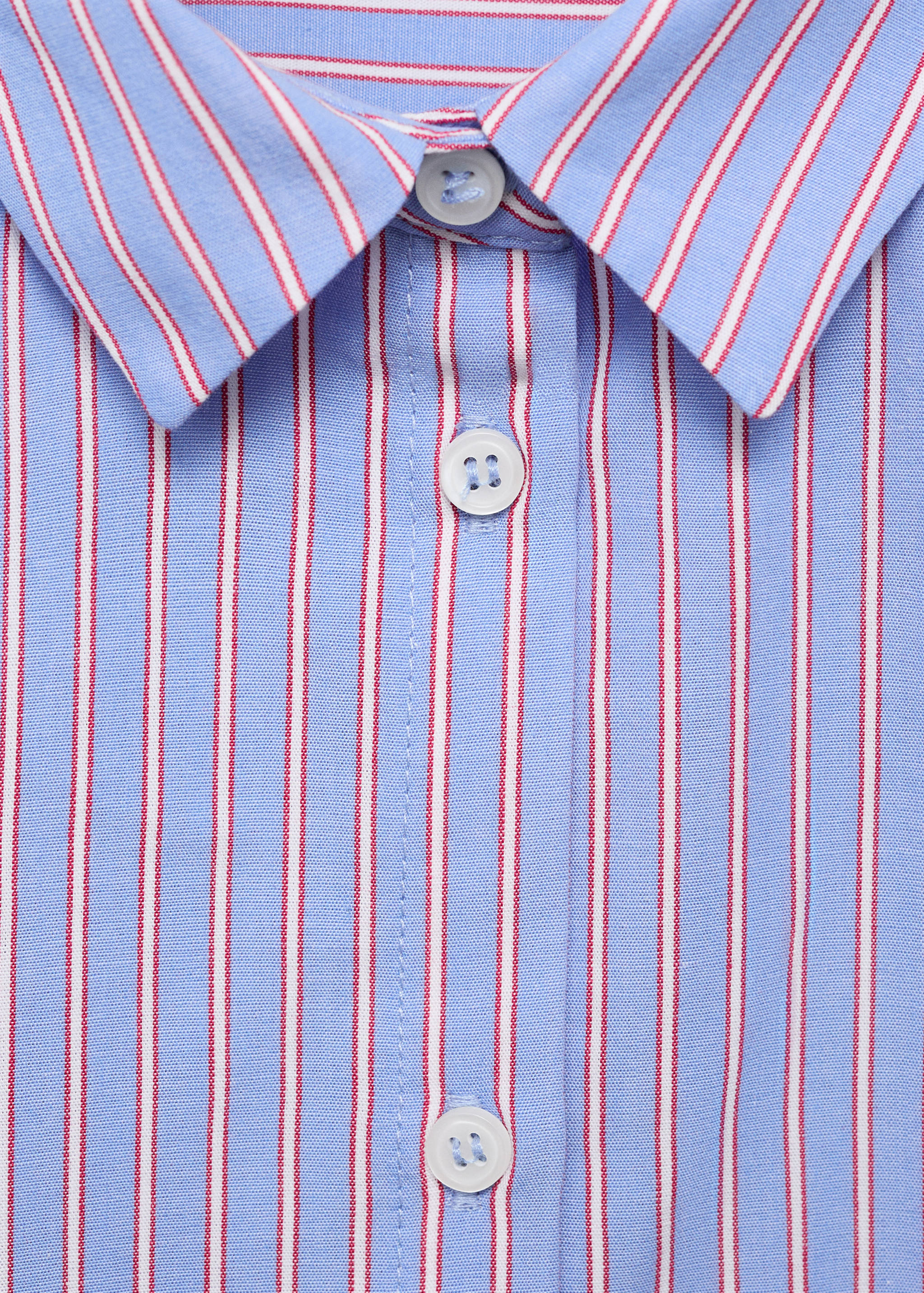 Oversized Baumwollhemd mit Streifenmuster - Detail des Artikels 8