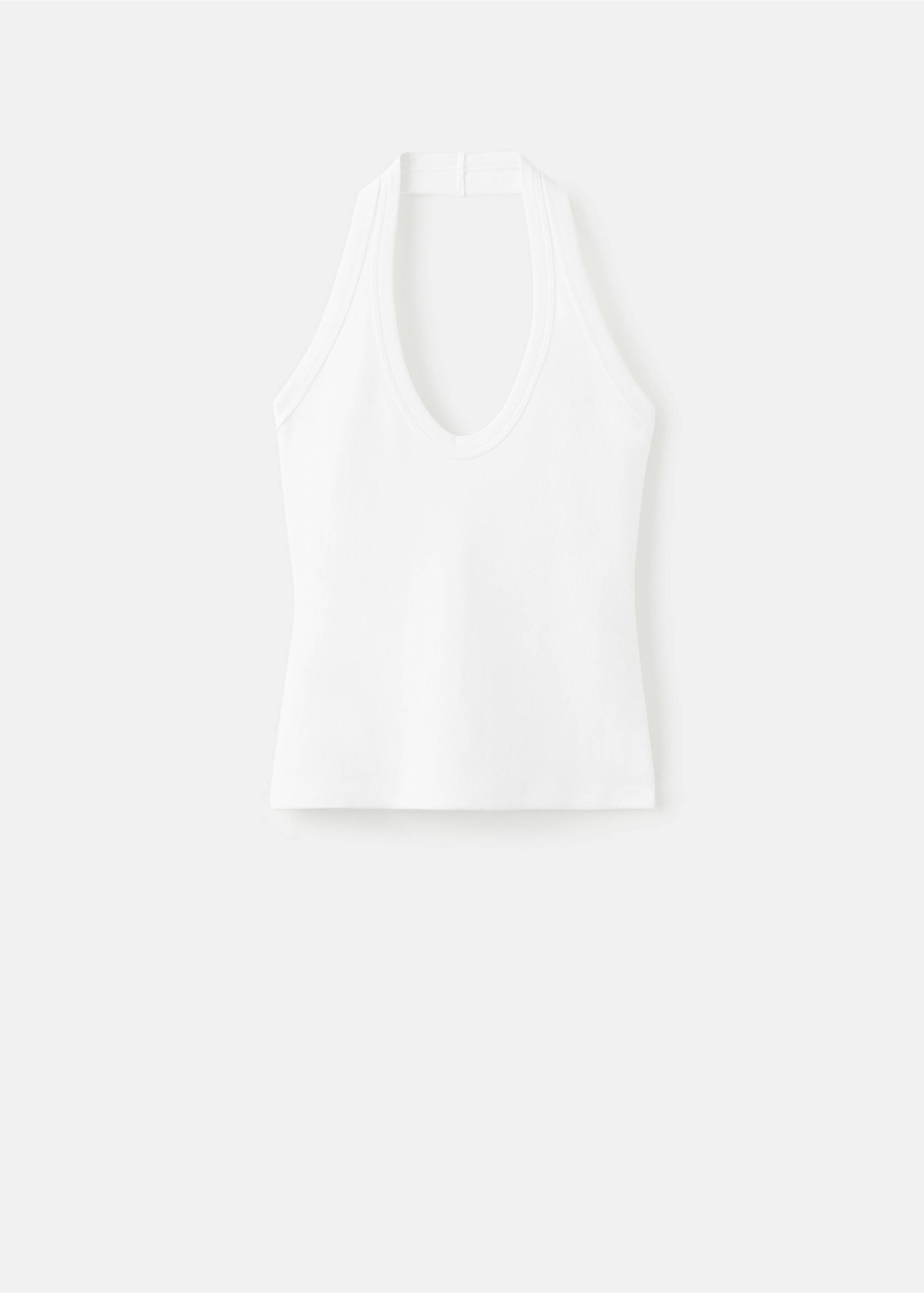 Halter halsad top - Artikel utan modell, Benvit. Ref: 17053335-00.