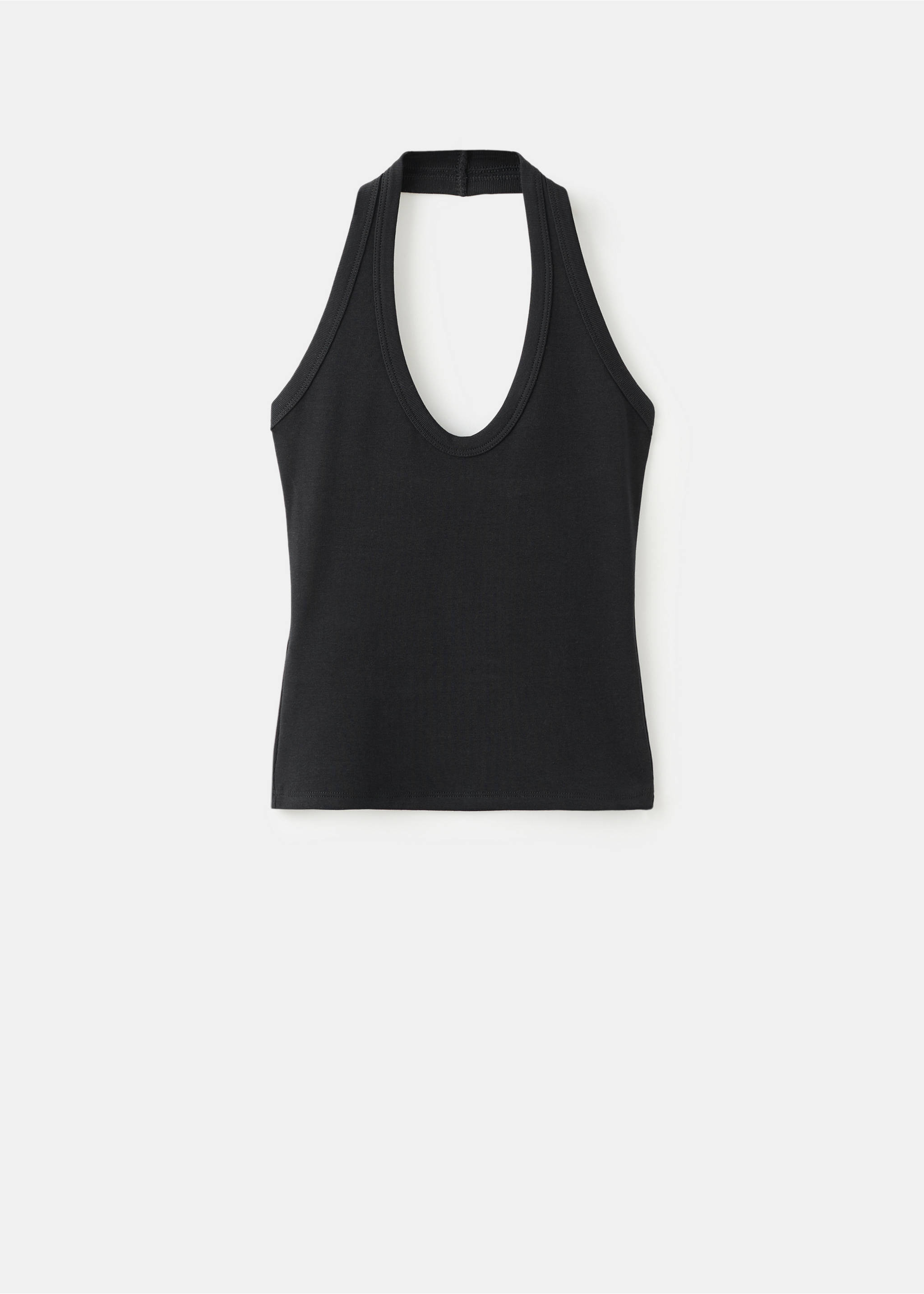 Halter halsad top - Artikel utan modell, Svart. Ref: 17053335-00.