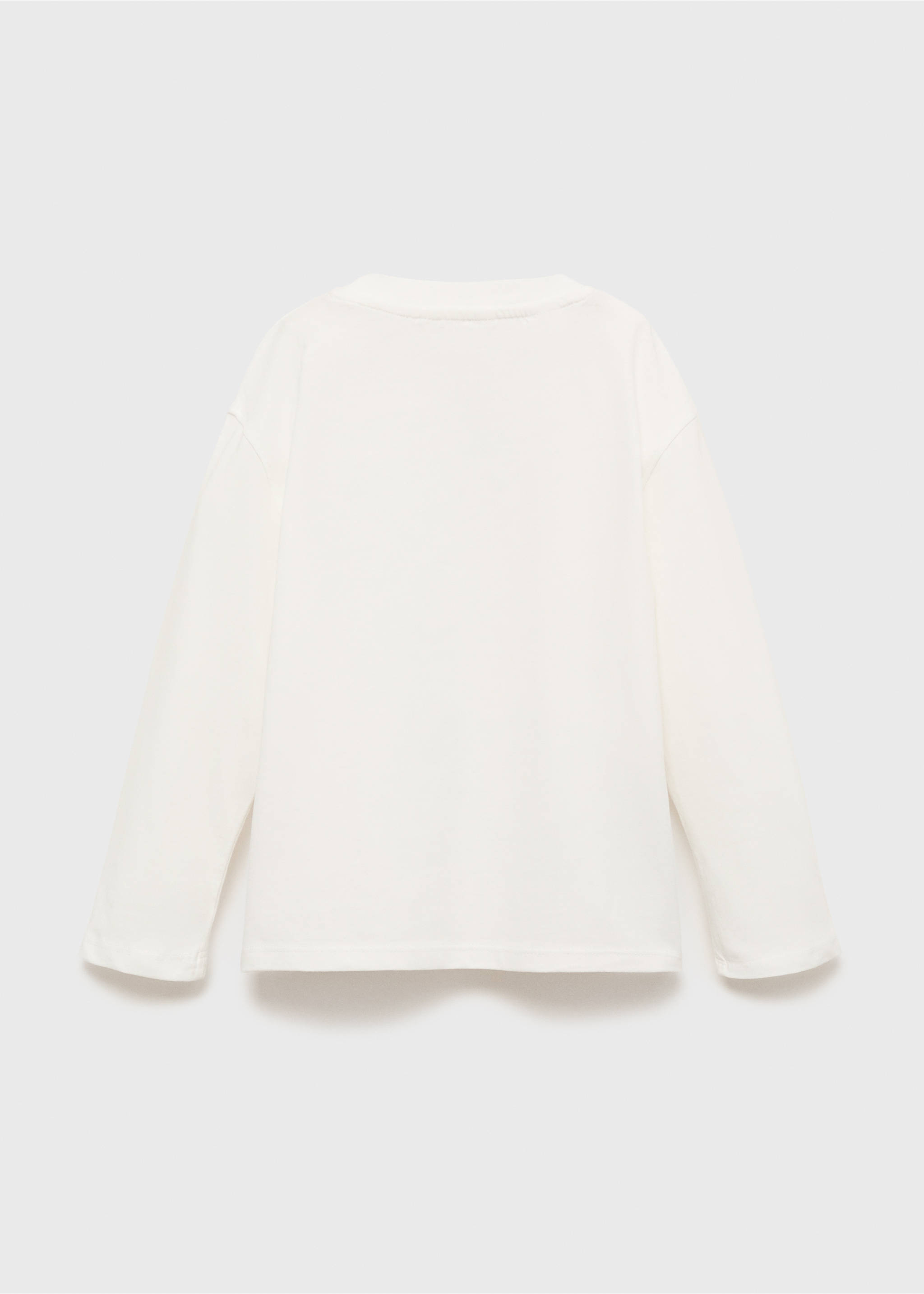 Embroidered animal t-shirt - Reverse of the article, Off White. Ref: 17053793-00.