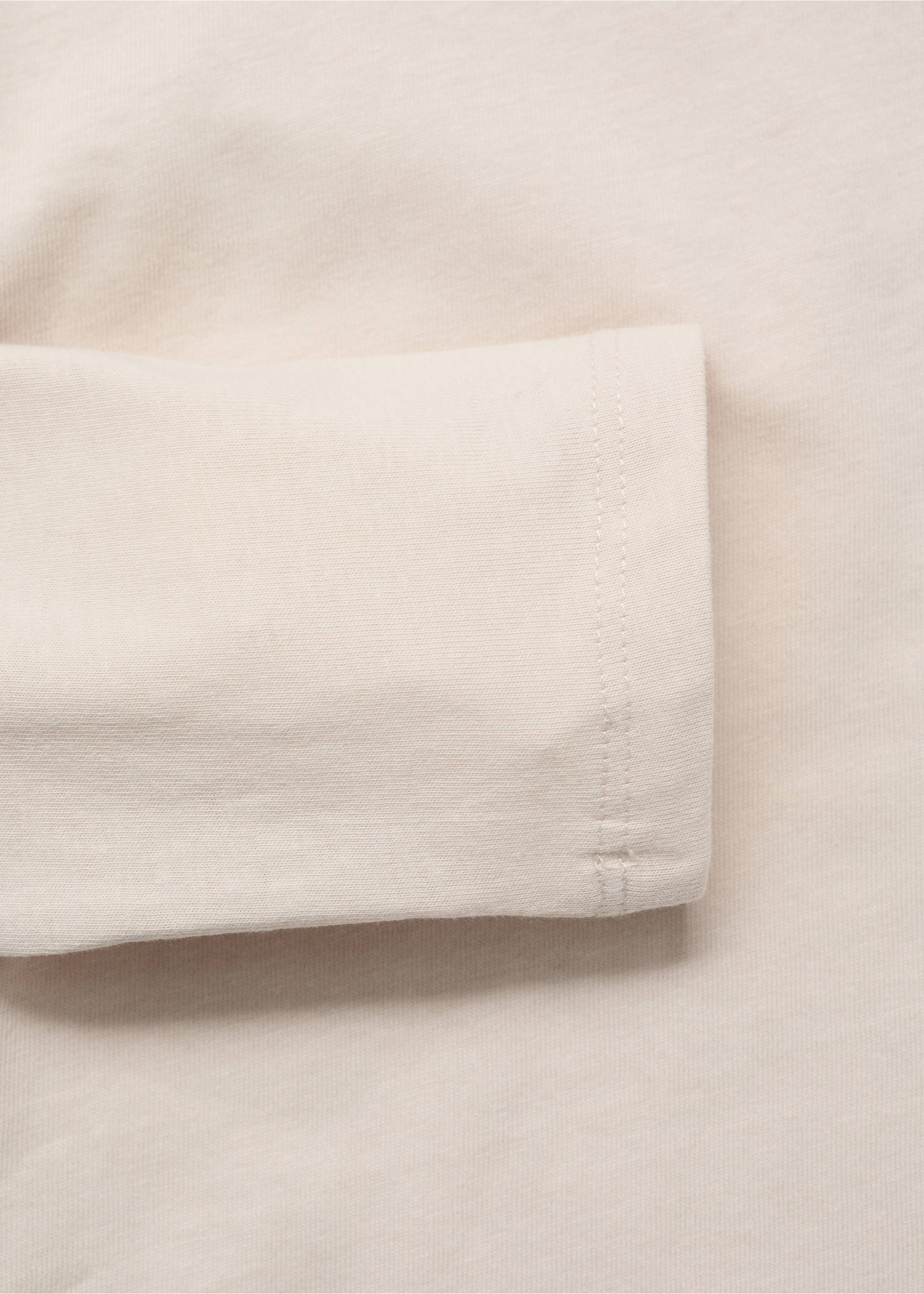 Embroidered animal t-shirt - Details of the article 0, Sand. Ref: 17053793-00.
