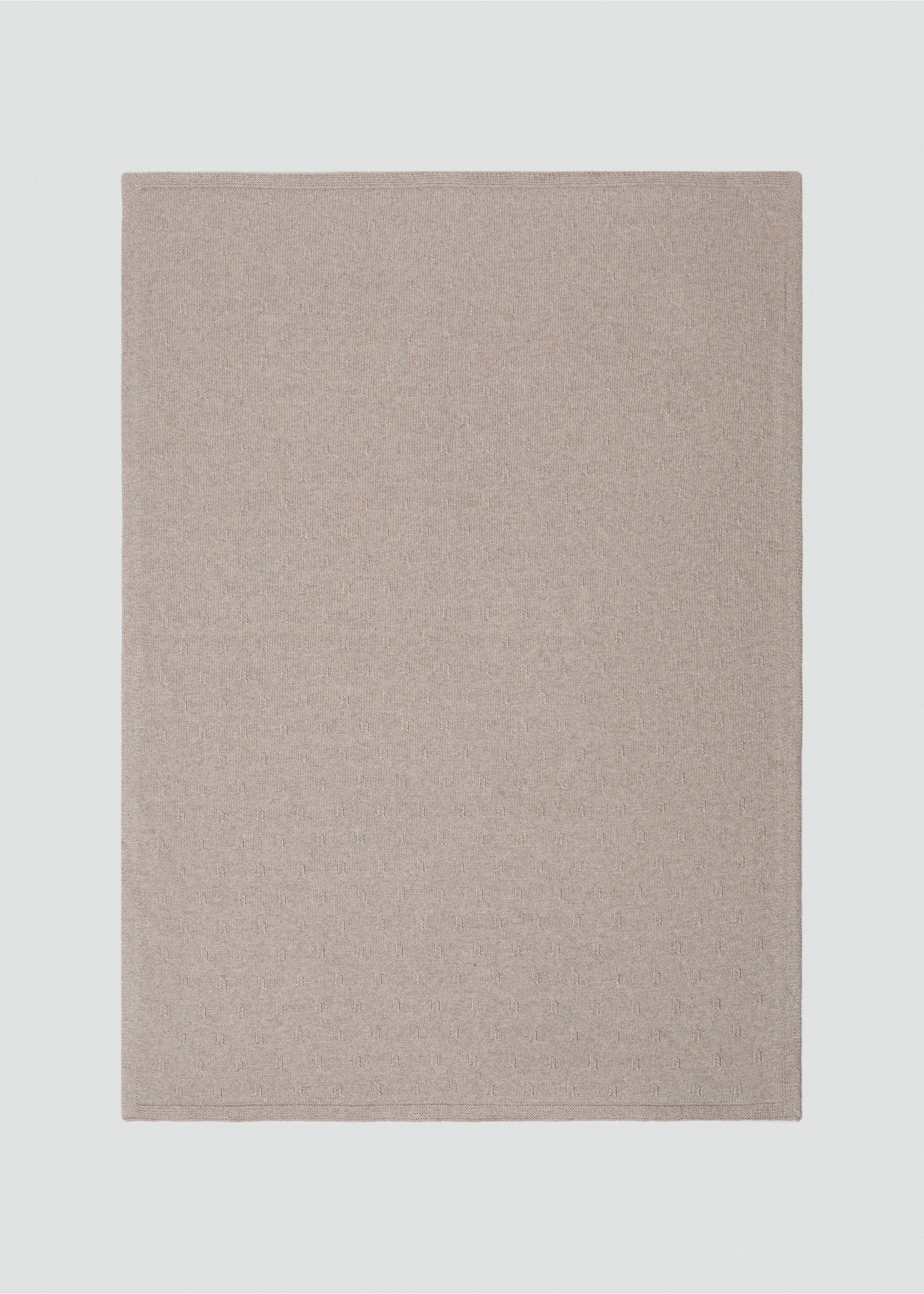 Cotton shawl - Article without model, Medium Brown. Ref: 17053794-00.