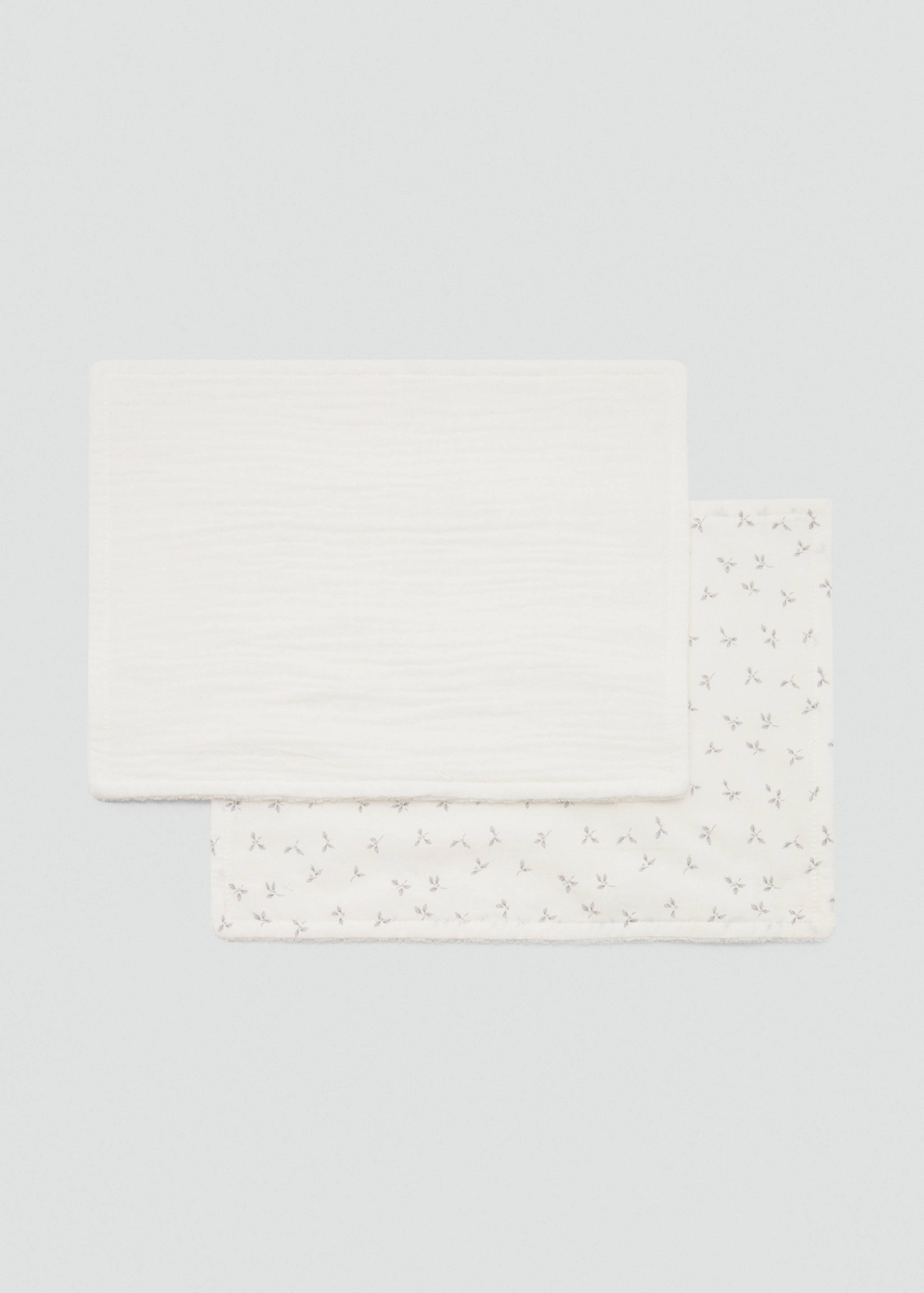 Baumwoll-Pucktuch mit Blümchenmuster - Mittlere Ansicht