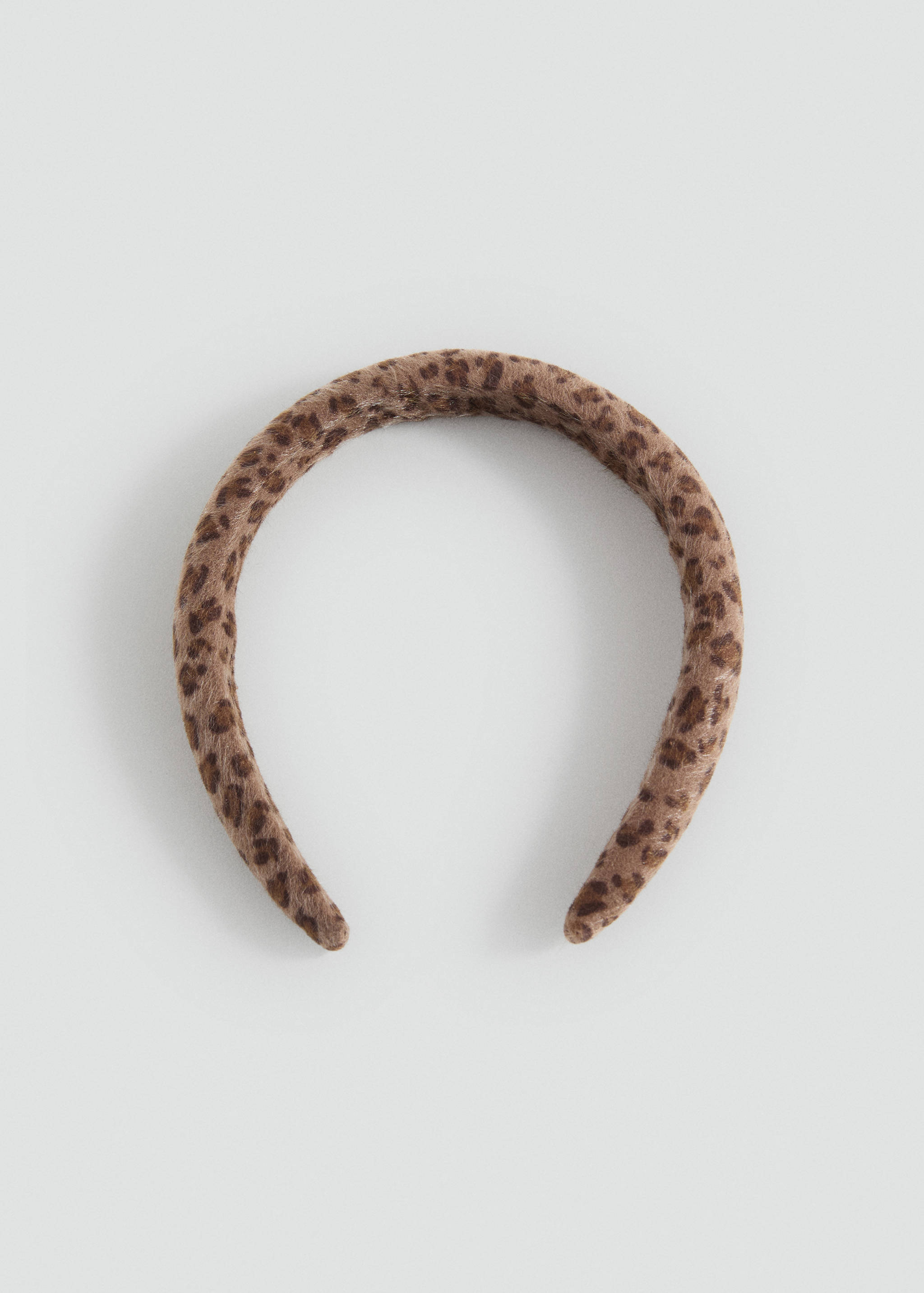 Animal-print textured hairband - Article without model