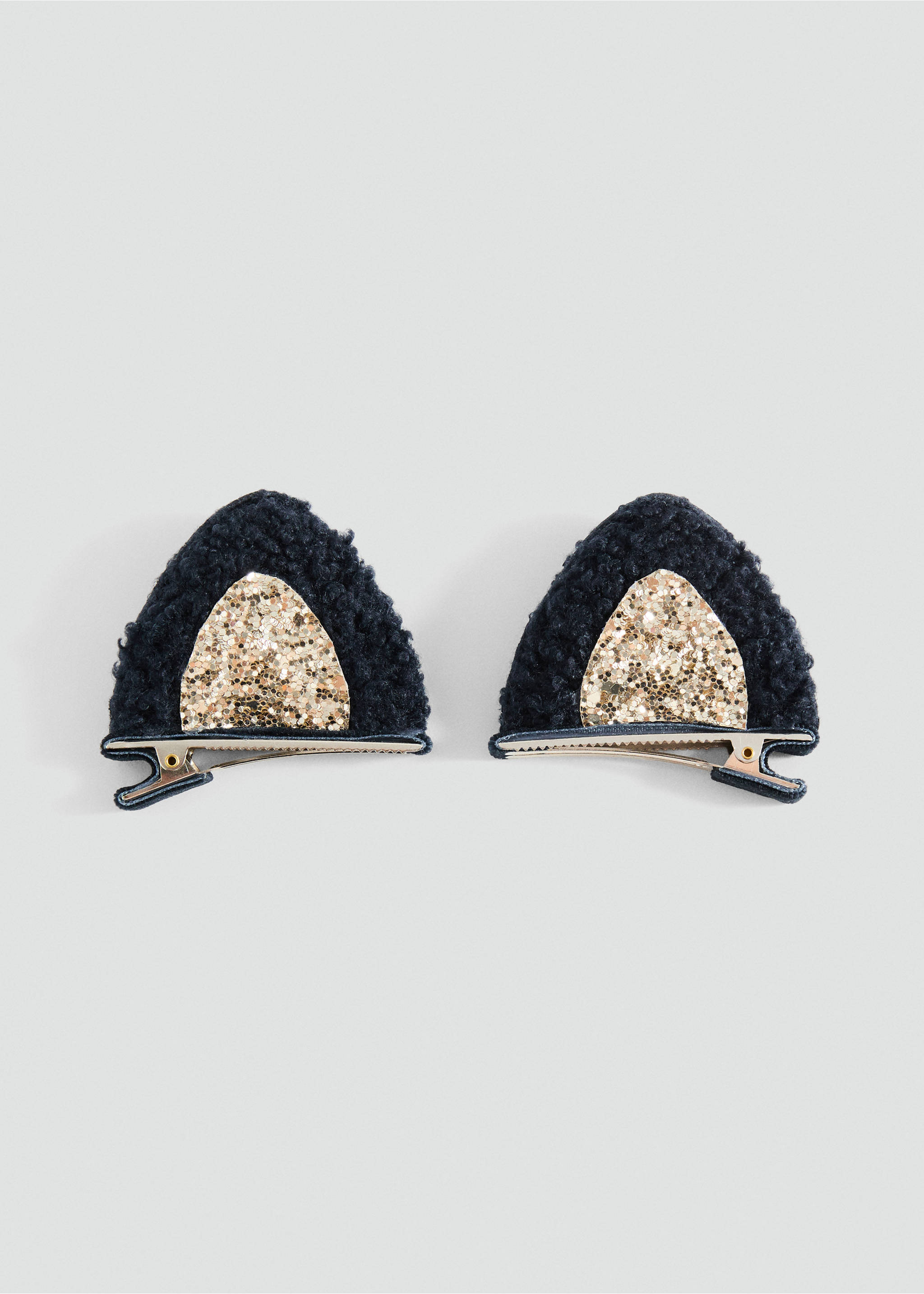 Kitty ear barrette - Article without model, Navy. Ref: 17053811-00.