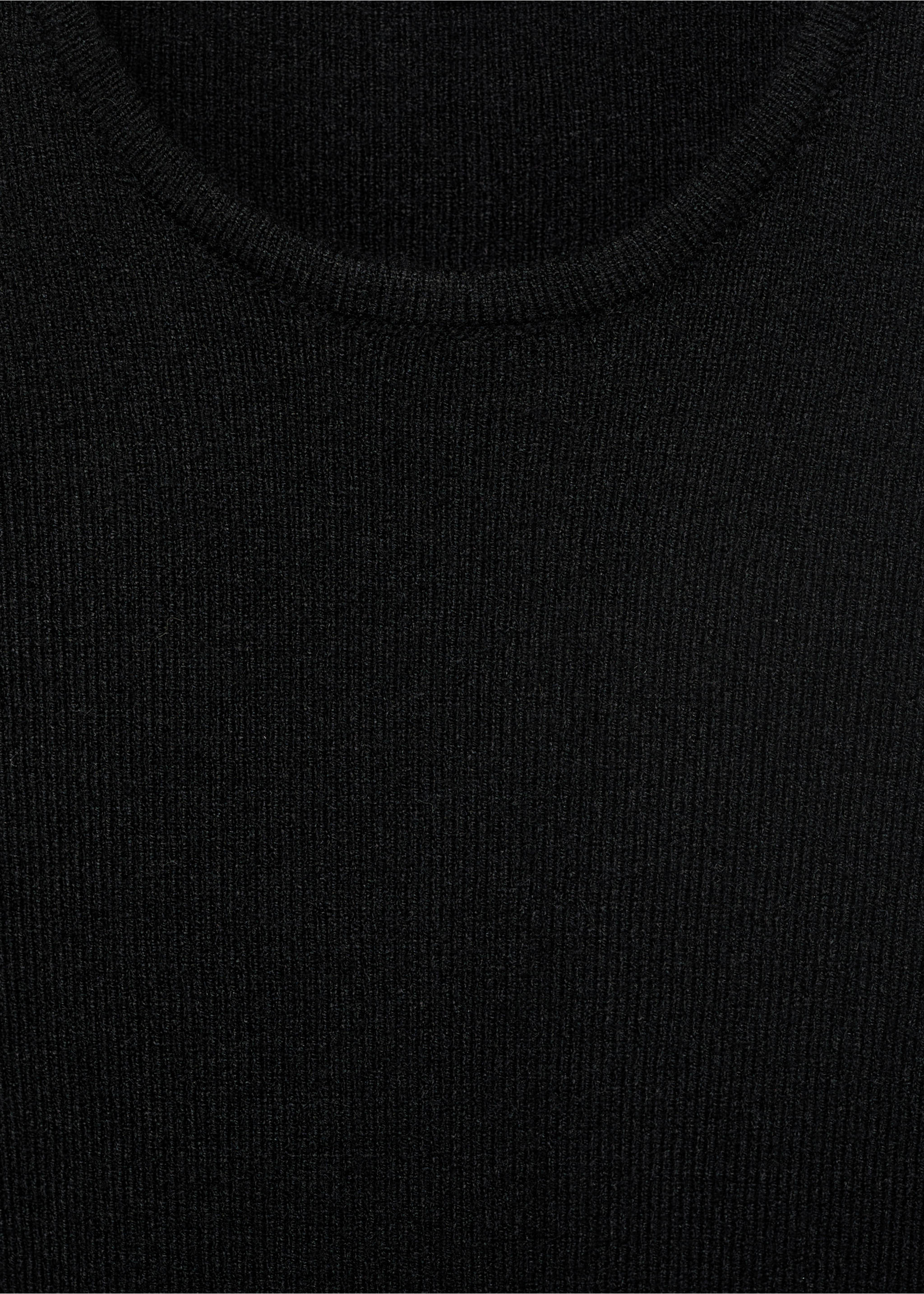 Asymmetrical t-shirt with cut-out - Details of the article 0, Black. Ref: 17054074-00.