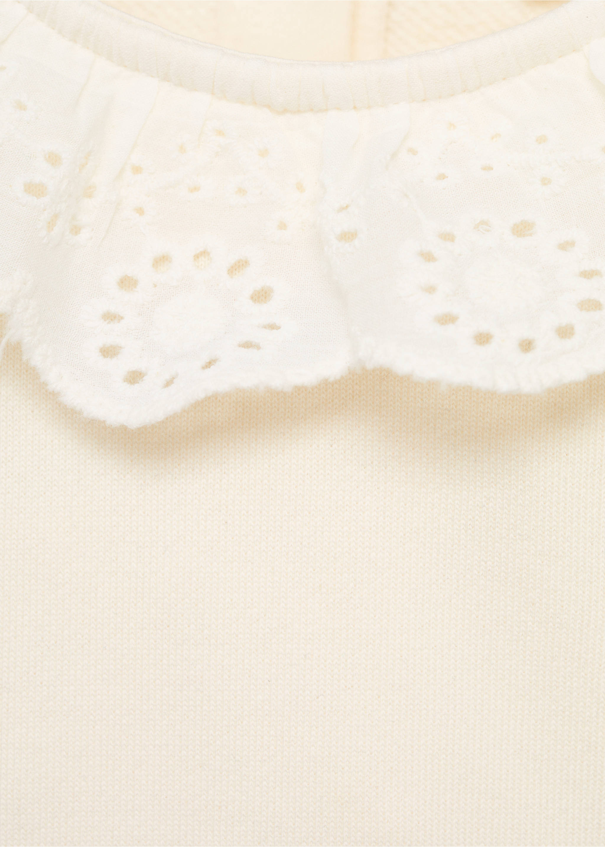 Mikina s límcem stylu babydoll - Detail zboží 2, Šedobílá. Ref: 17054076-00.