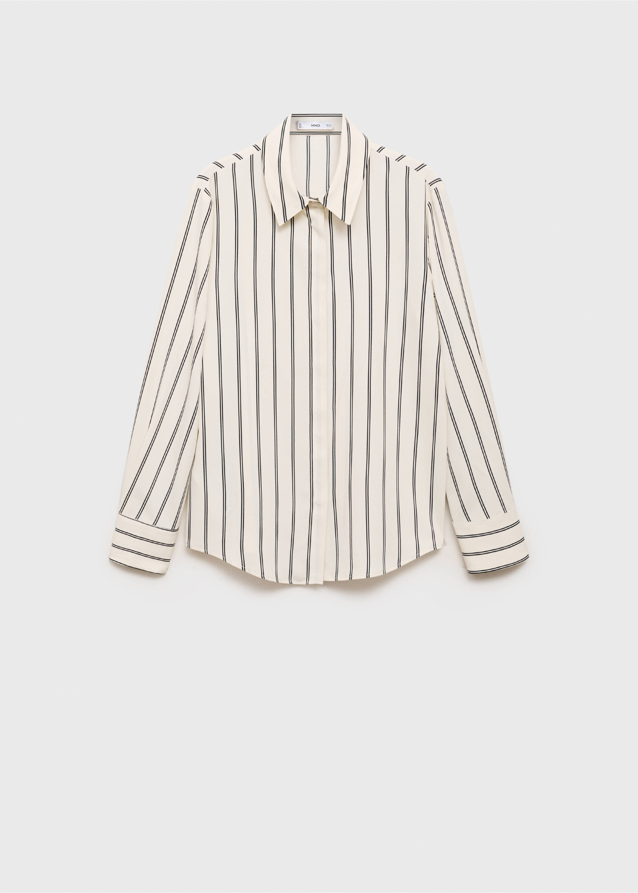 Fluid long-sleeved blouse - Article without model, Ecru. Ref: 17054079-00.