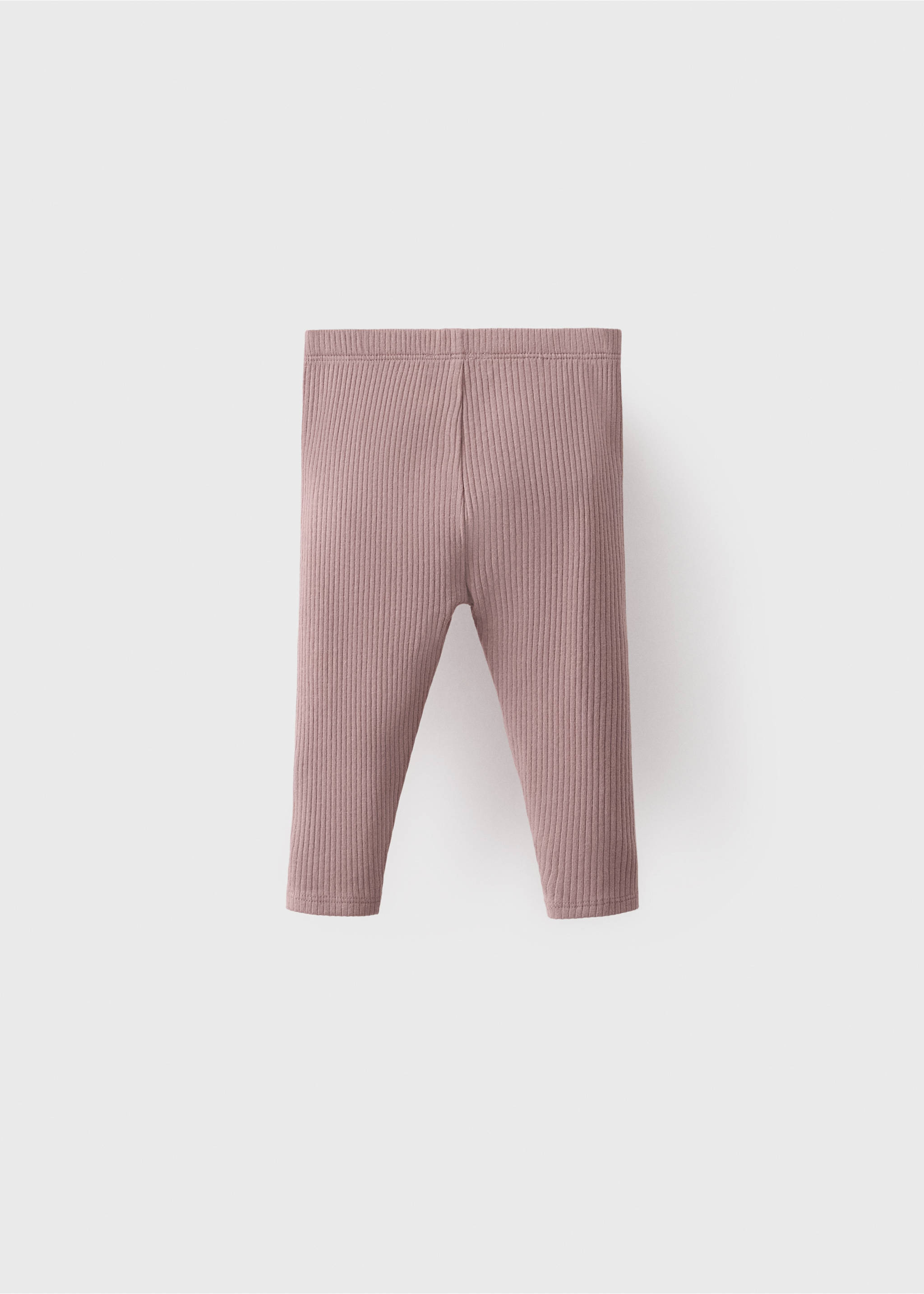 Leggings mit Rippmuster - Rückseite des Artikels, Bordeaux. Ref: 17054080-00.