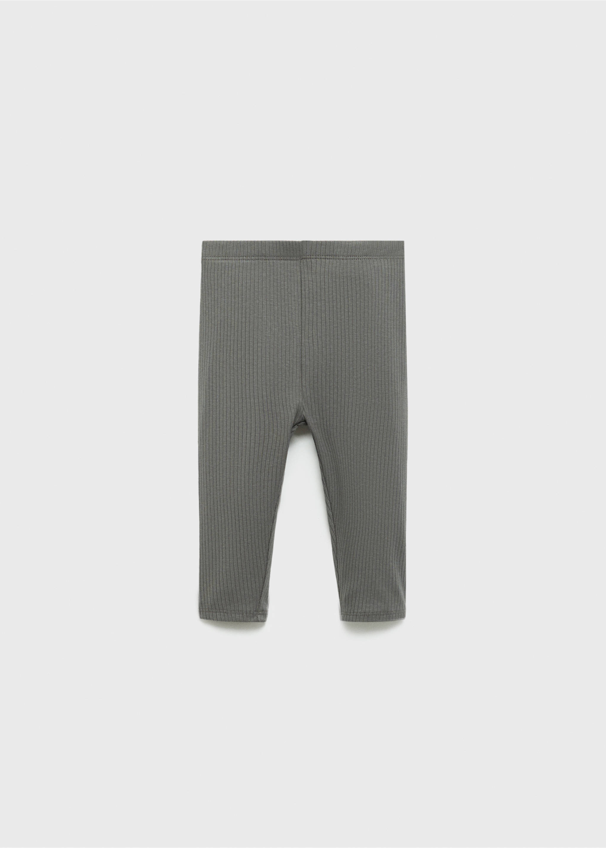 Leggings mit Rippmuster - Rückseite des Artikels, Anthrazit. Ref: 17054080-00.