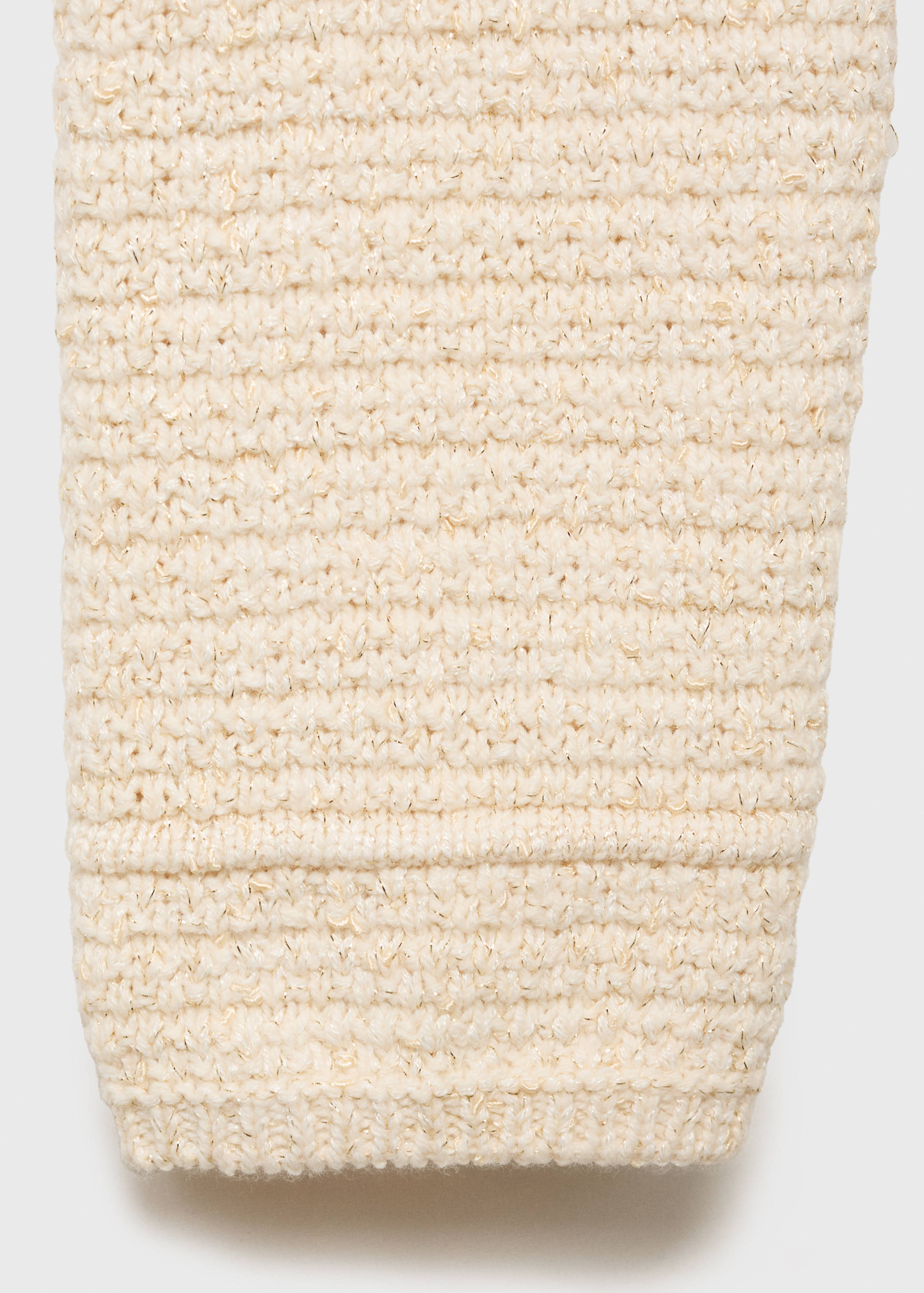 Knitted cardigan with frayed ends - Details of the article 0