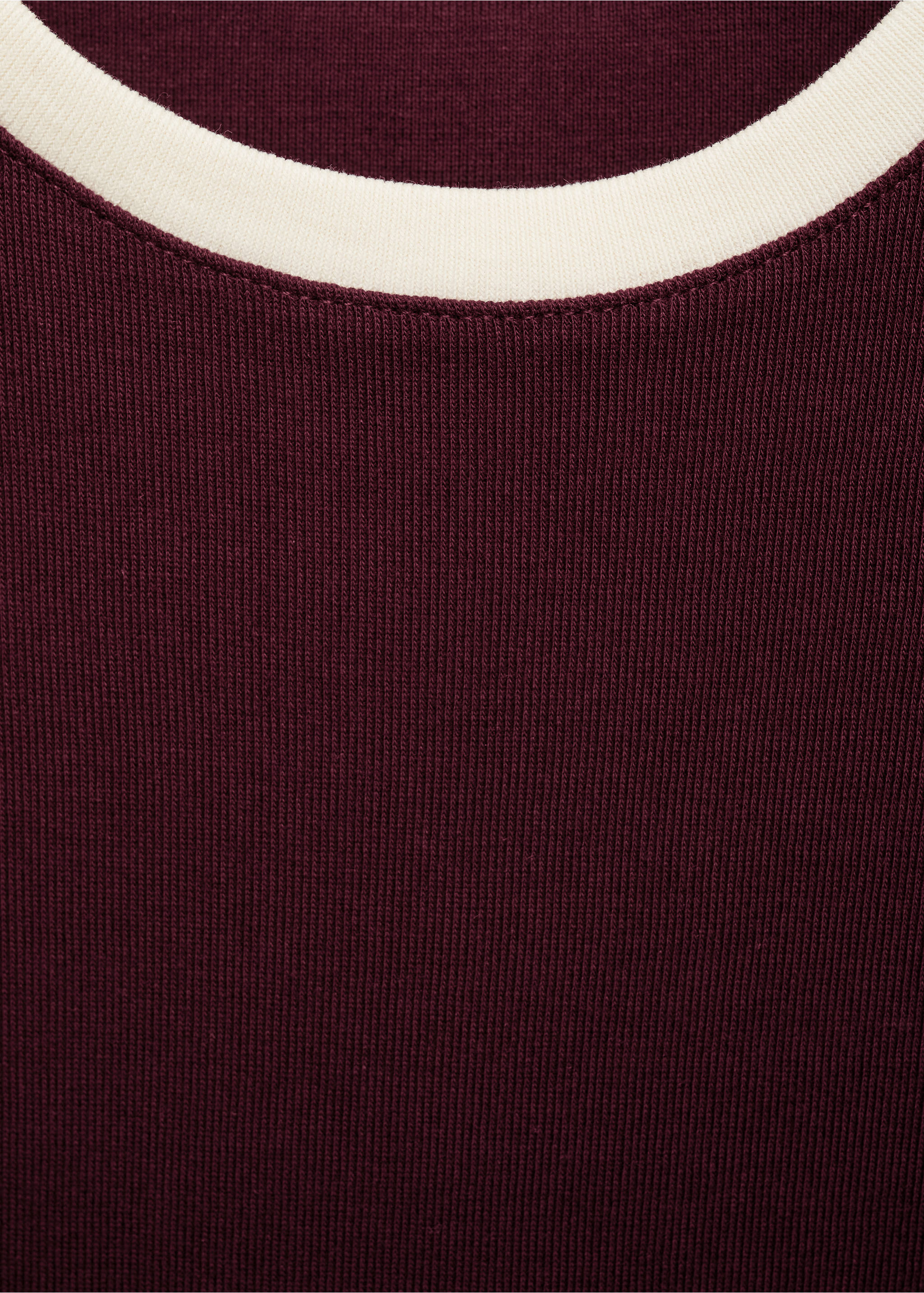 Camiseta algodón botones - Detalle del artículo 8, Burdeos. Ref: 17054084-00.