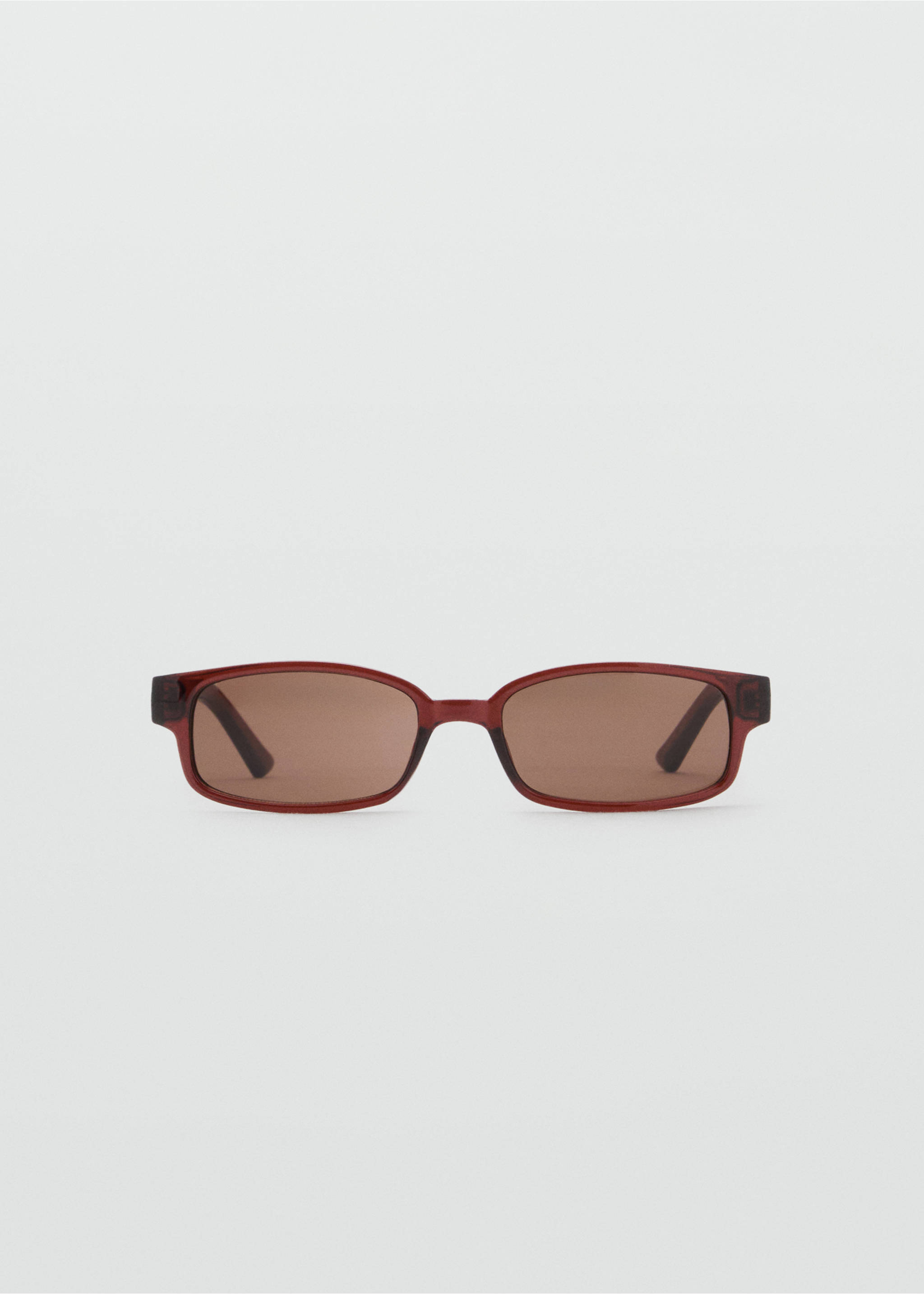 Rectangular-frame sunglasses - Article without model, Brown. Ref: 17054087-00.