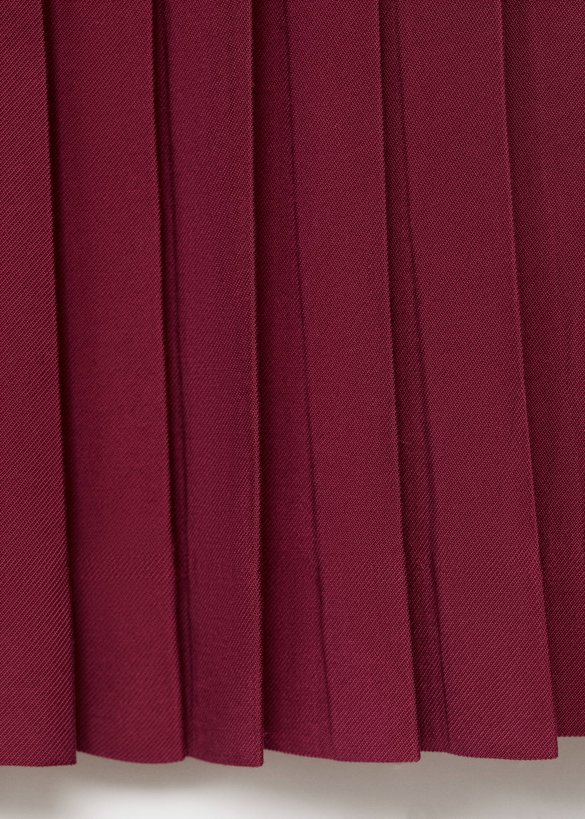 Pleated skirt with buckles - Details of the article 0