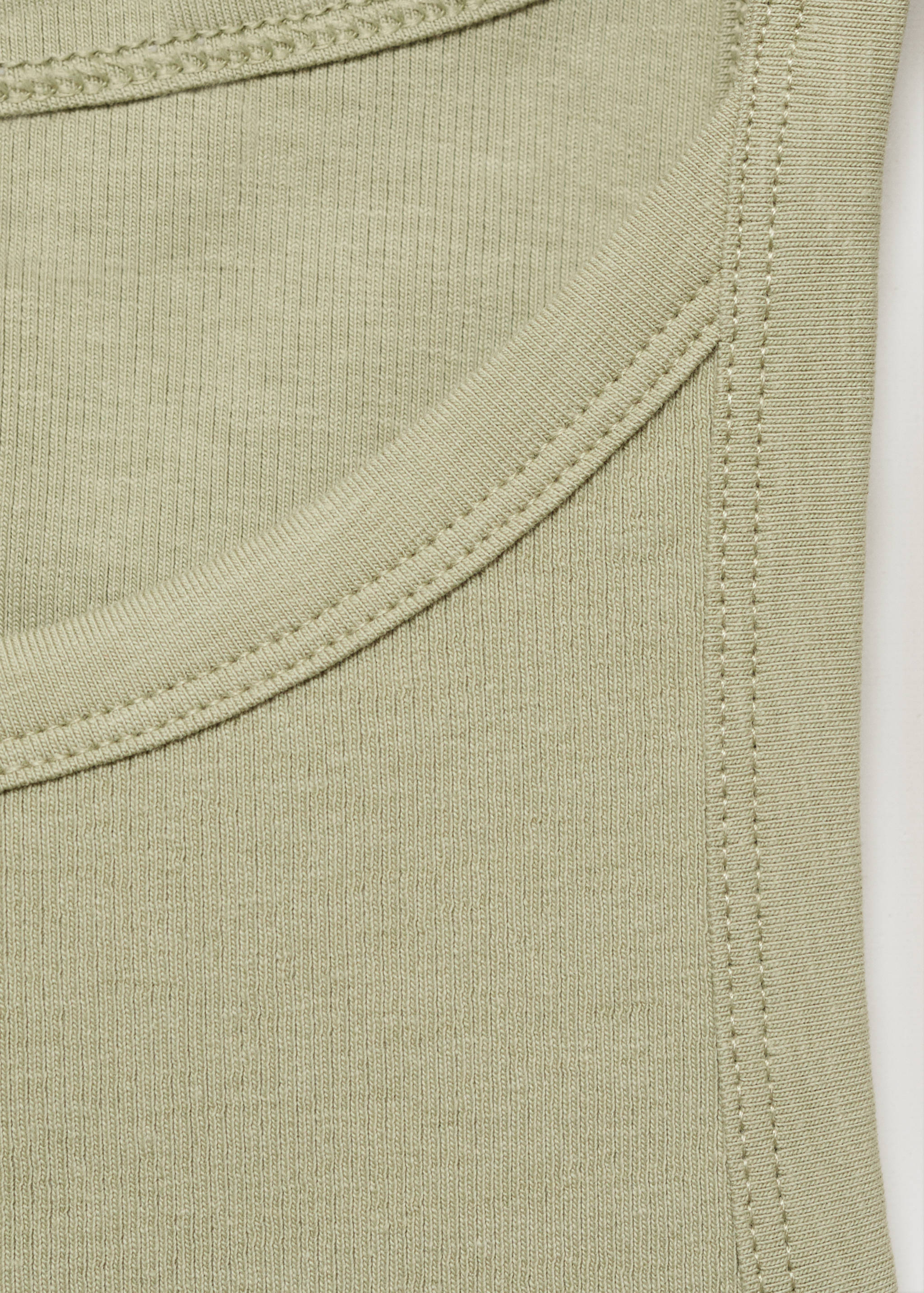 Ribbed cotton-blend top - Details of the article 8