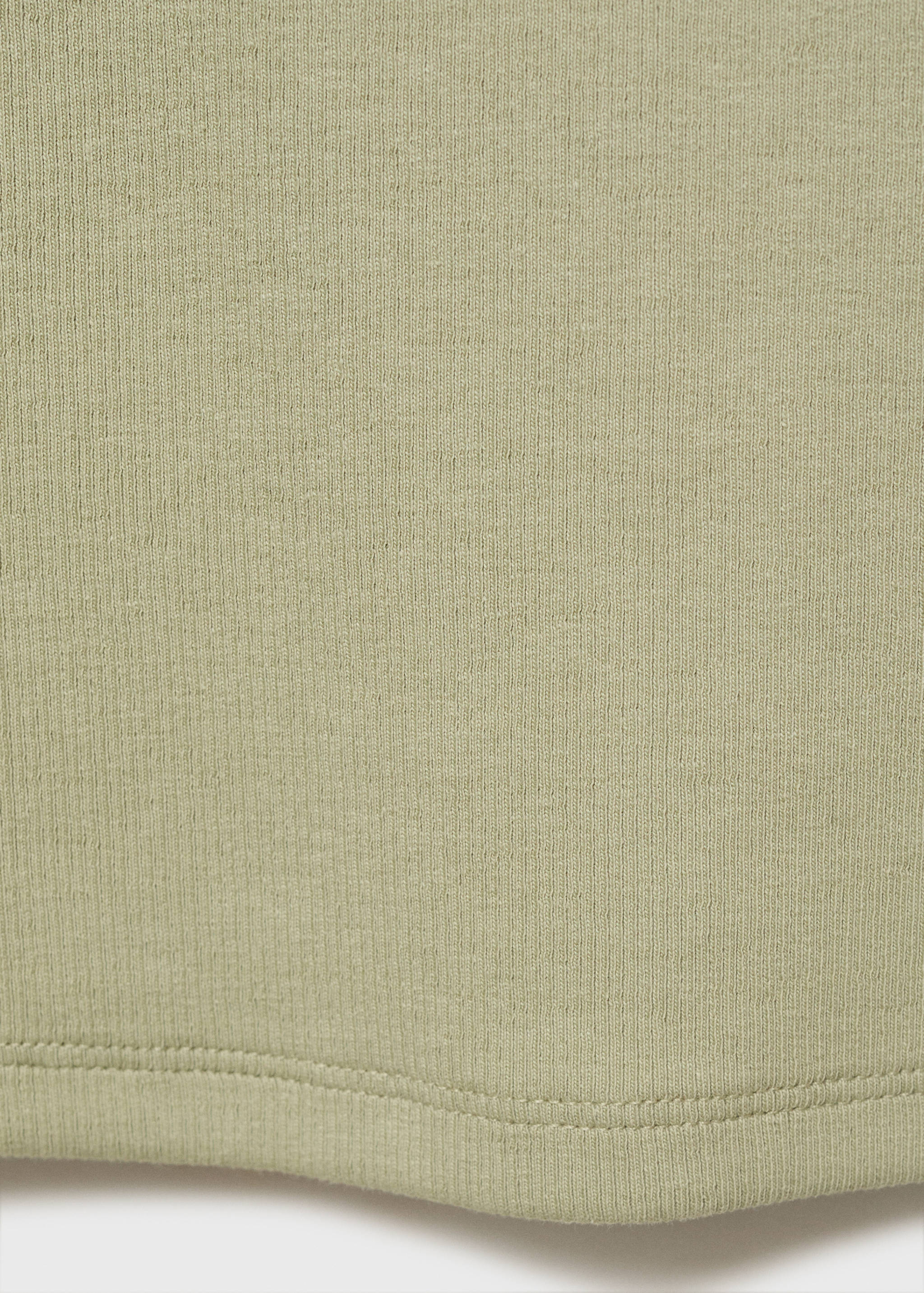 Ribbed cotton-blend top - Details of the article 0