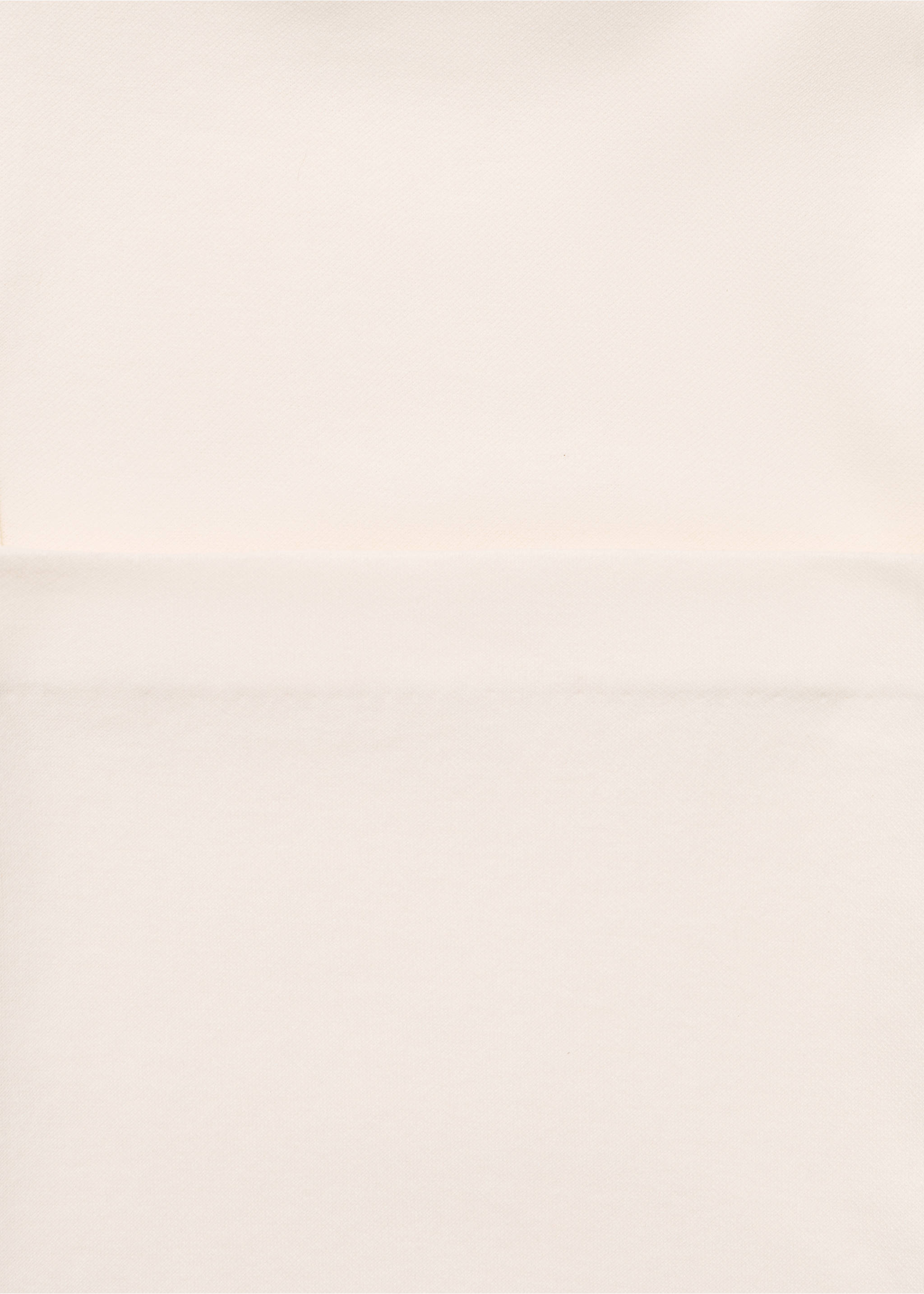 Straight cotton maternity trousers - Details of the article 8, Ecru. Ref: 17054097-00.