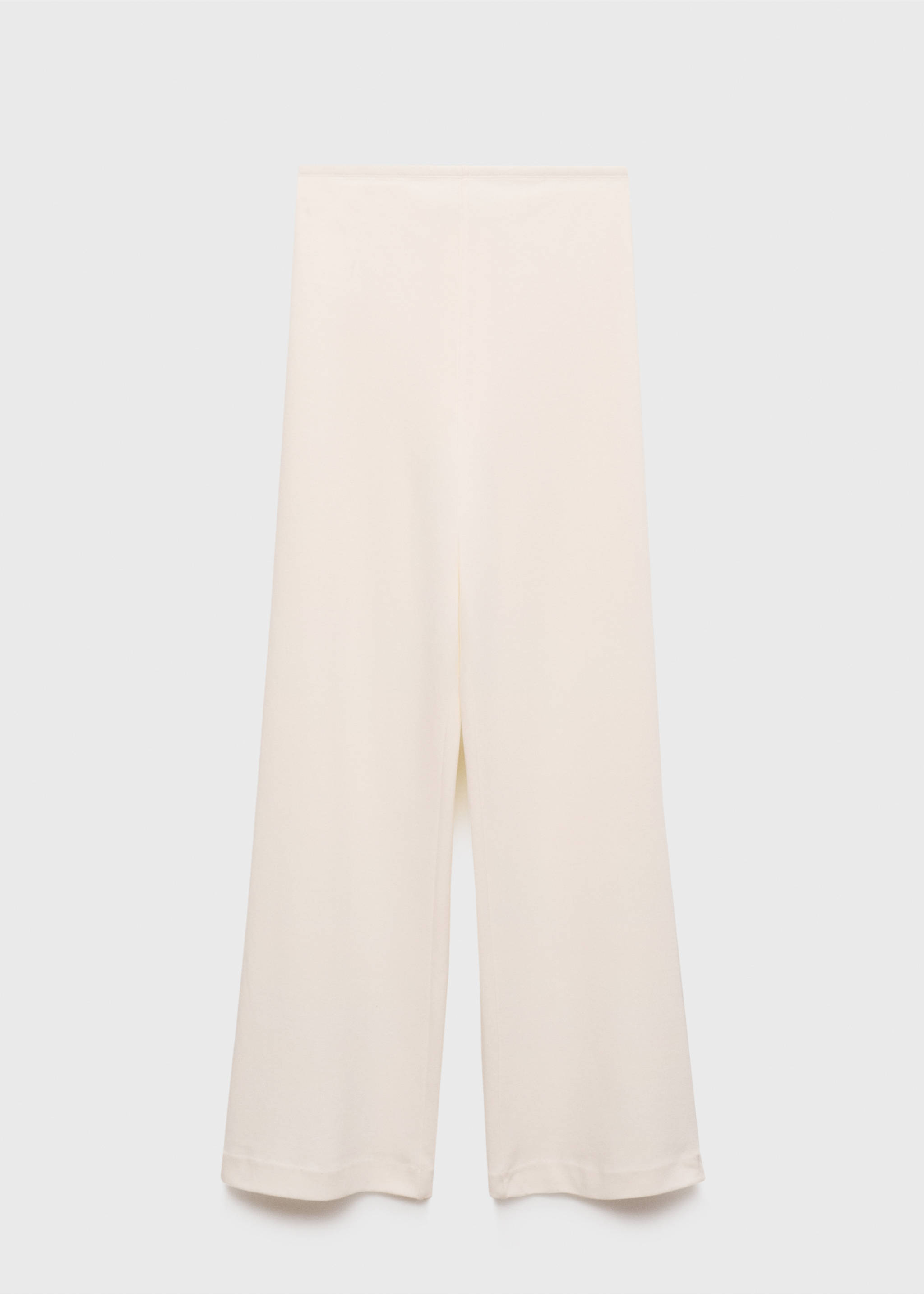Straight cotton maternity trousers - Article without model, Ecru. Ref: 17054097-00.