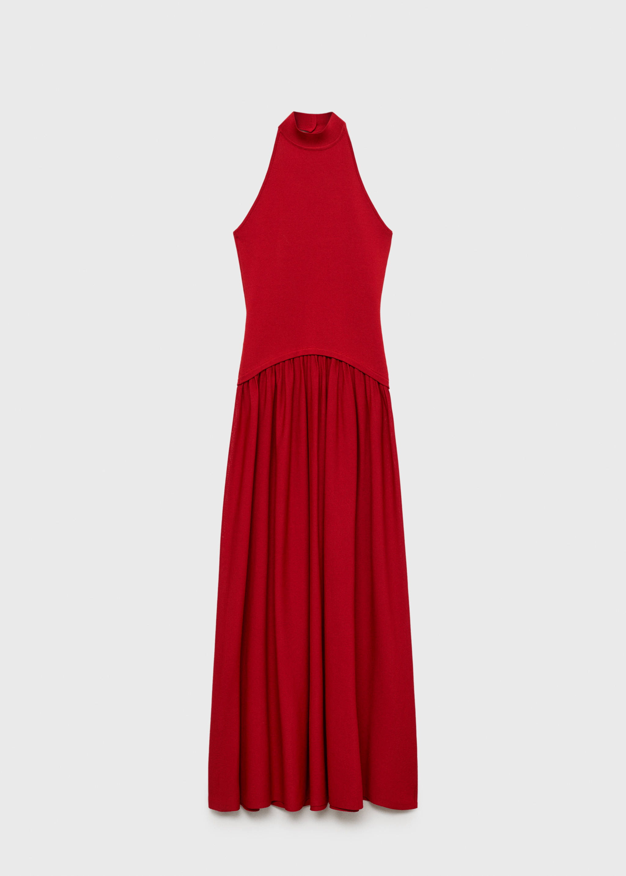 Halter-neck knitted dress - Article without model