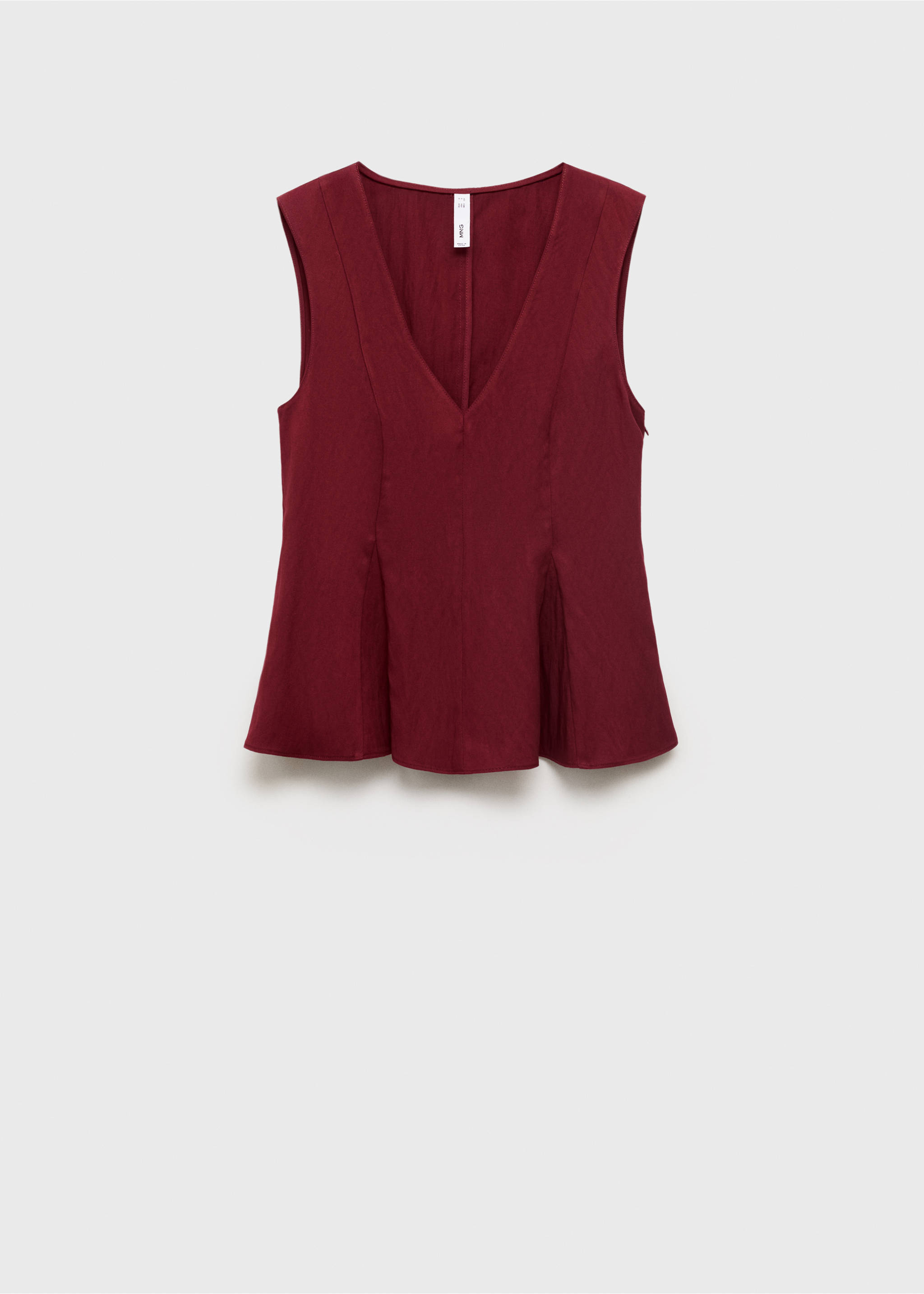 Top peplum de lionel - Artigo sem modelo, Bordeaux. Ref: 17054100-00.