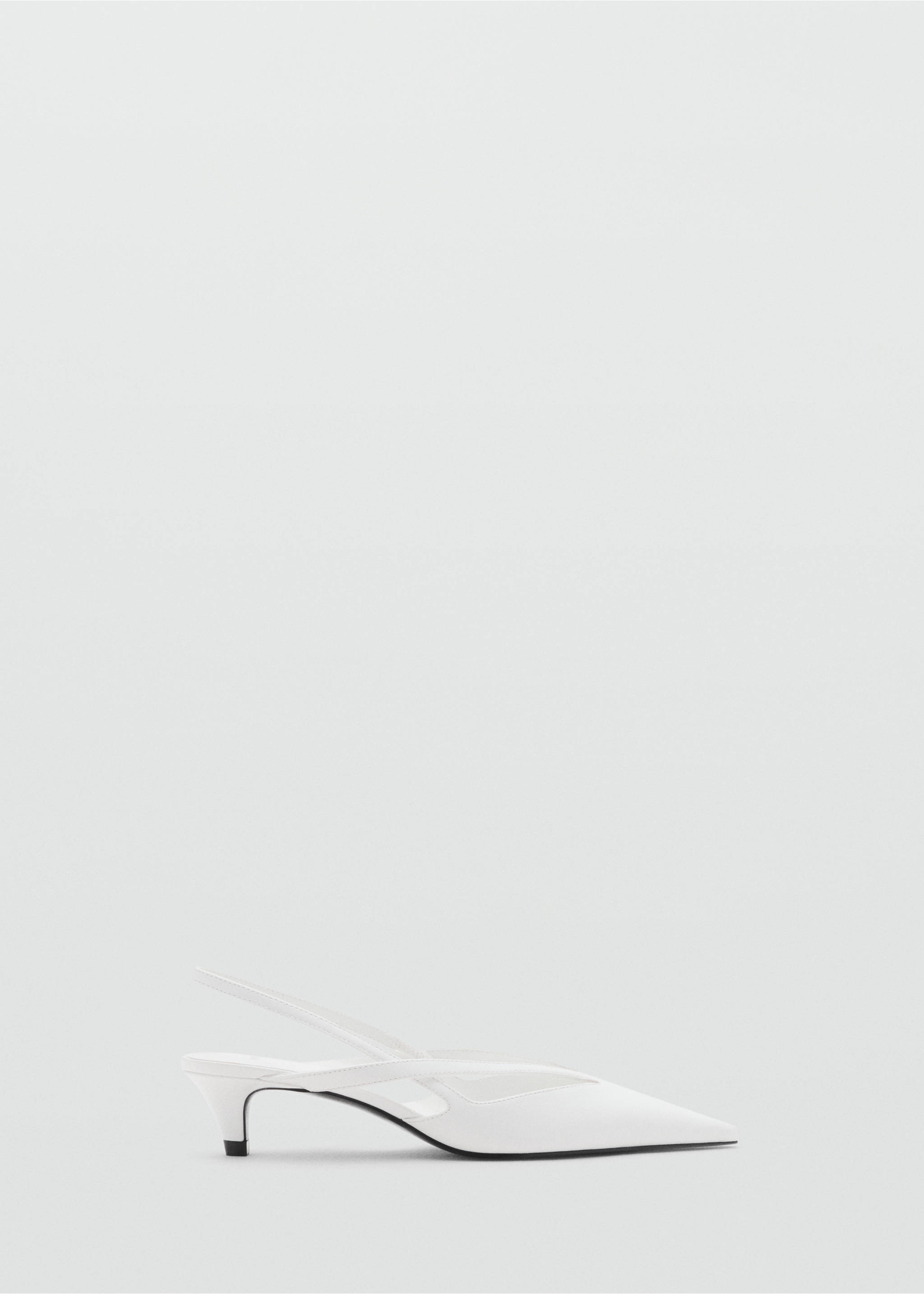 Kitten-heel pointed shoes - Article without model, White. Ref: 17054103-00.