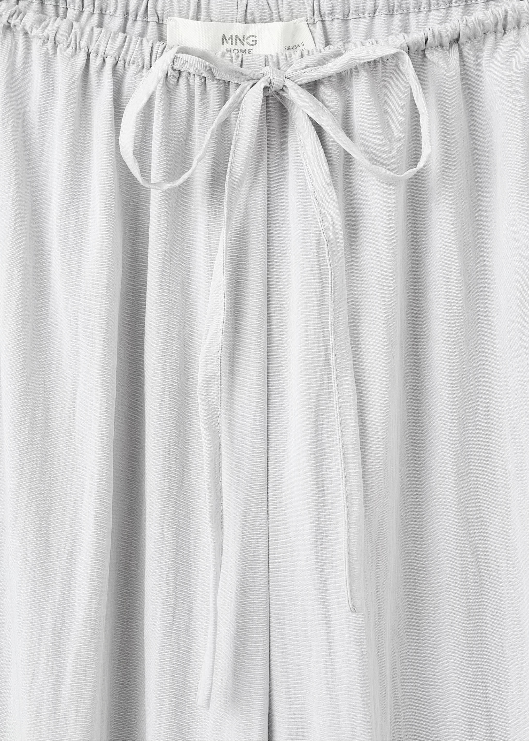 Pyjama trousers - Details of the article 8, Light/Pastel Grey. Ref: 17054106-00.