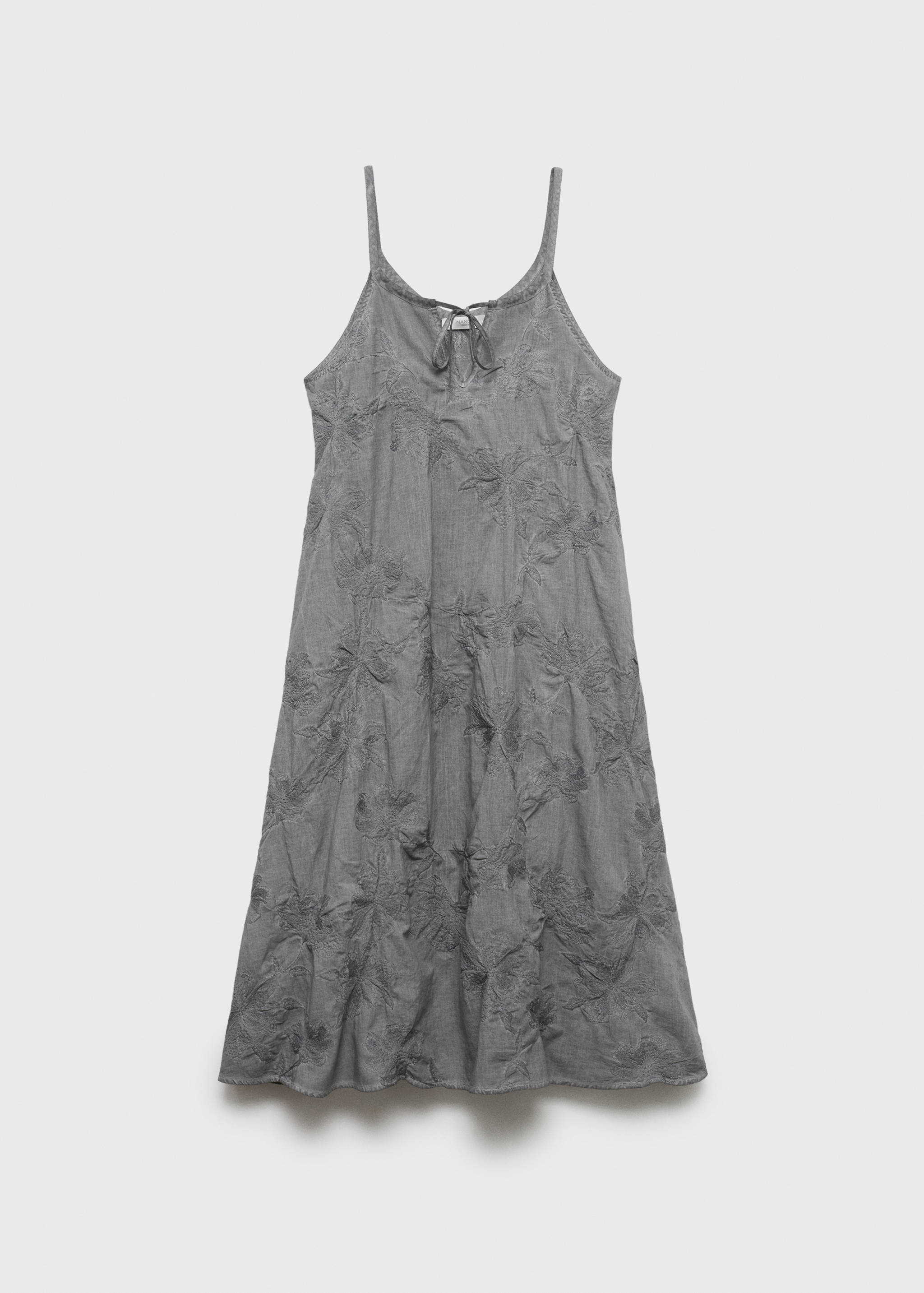 Besticktes Overdyed-Nachthemd aus Baumwolle - Artikel ohne Model