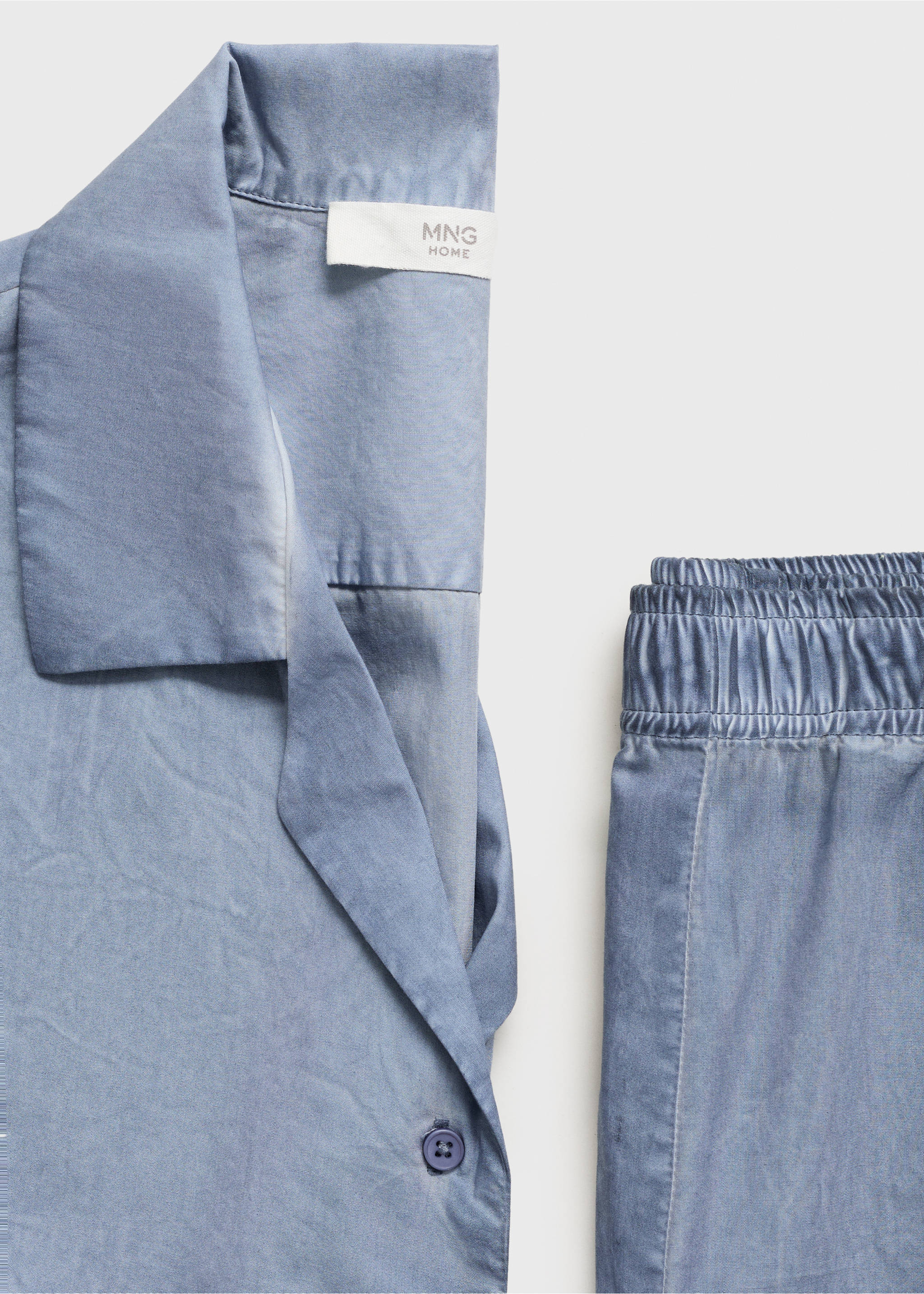 Chemise coton garment-dyed - Détail de l'article 0, Bleu encre. Ref: 17054109-00.
