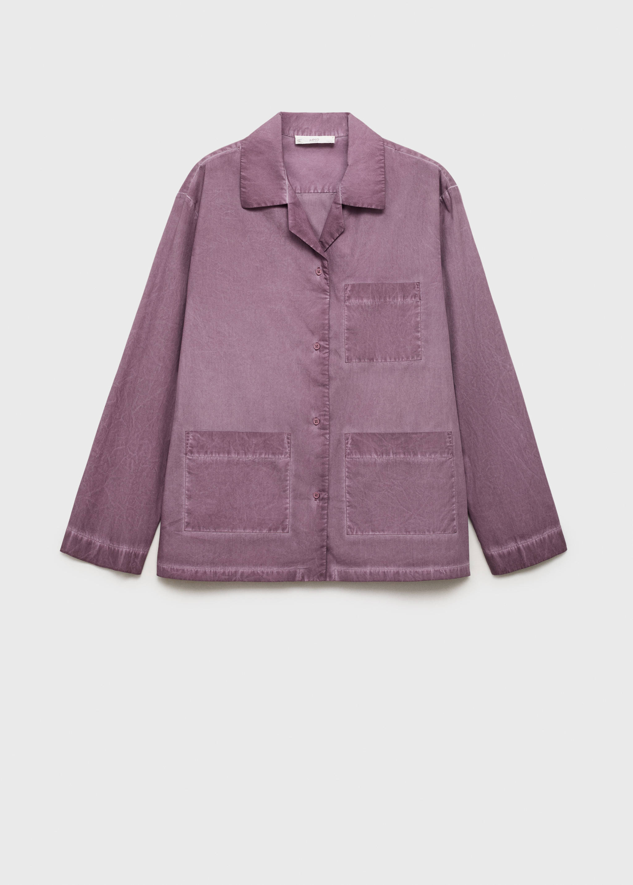 Garment-dyed cotton shirt - Article without model