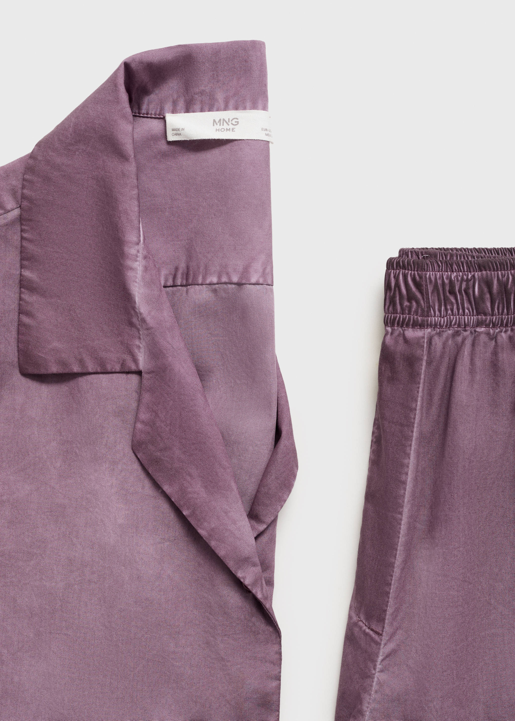 Garment-dyed cotton shirt - Details of the article 0