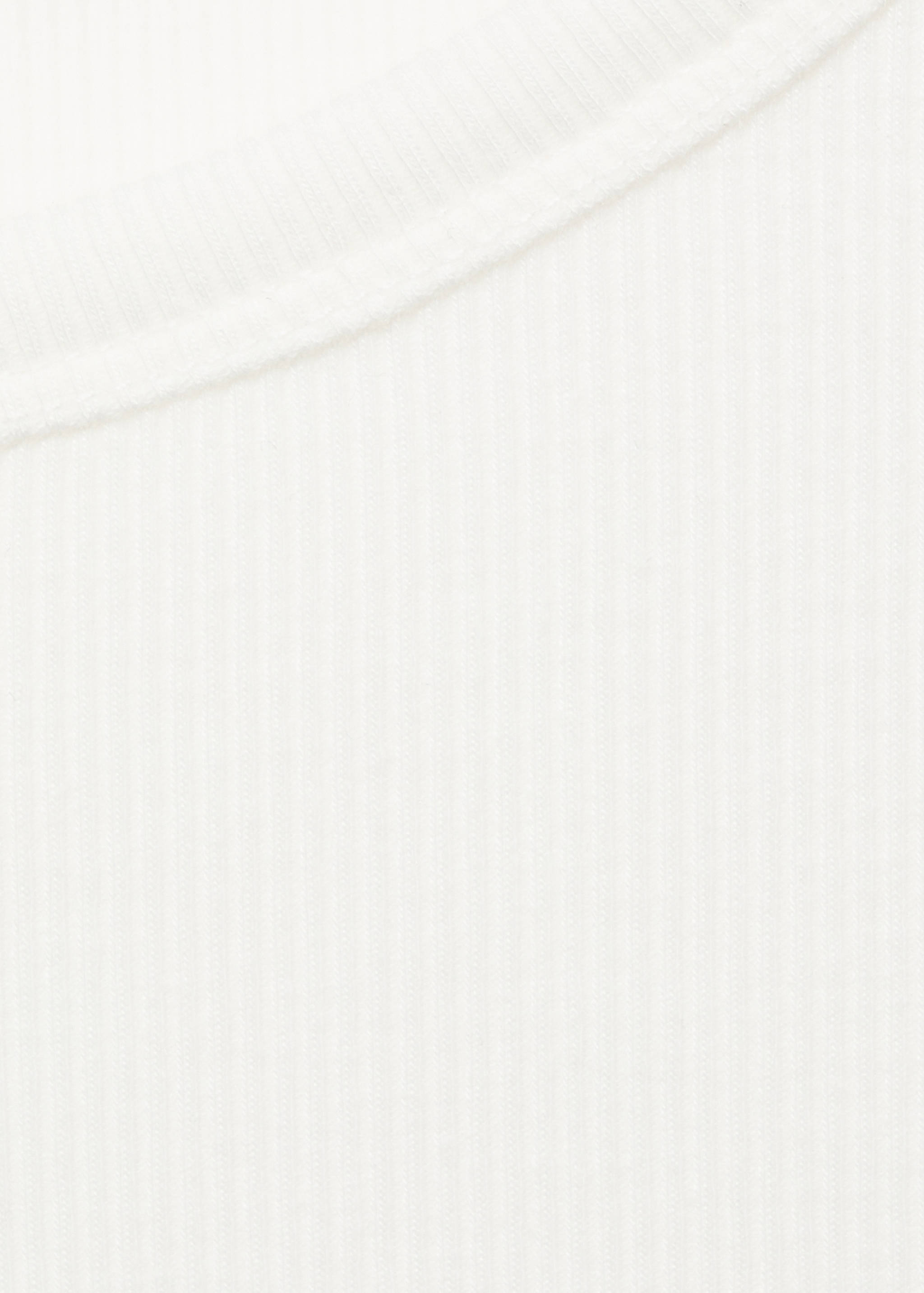 Geribd gebreid T-shirt met ronde hals - Detail van het artikel 8