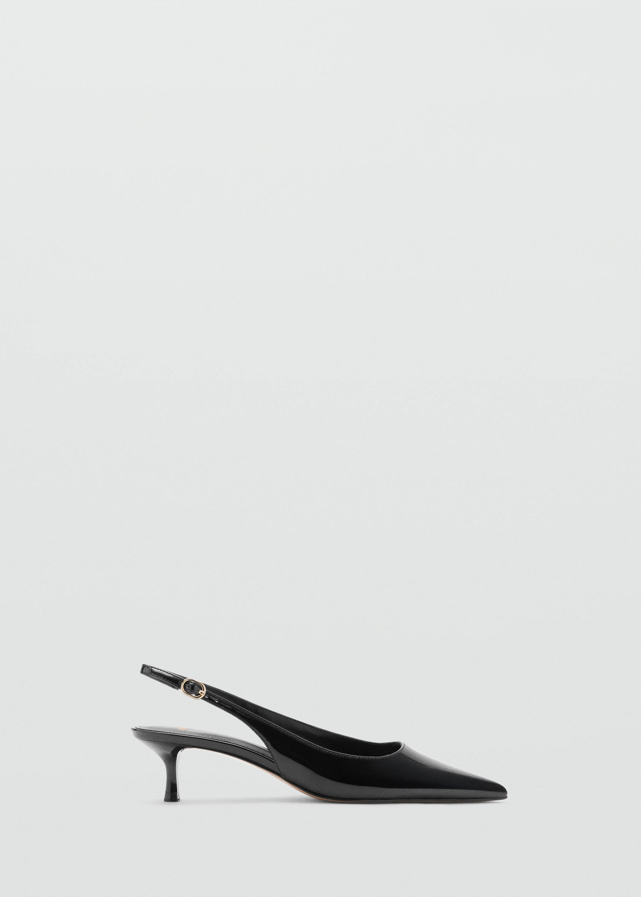 Kitten-heel patent leather shoes - Article without model