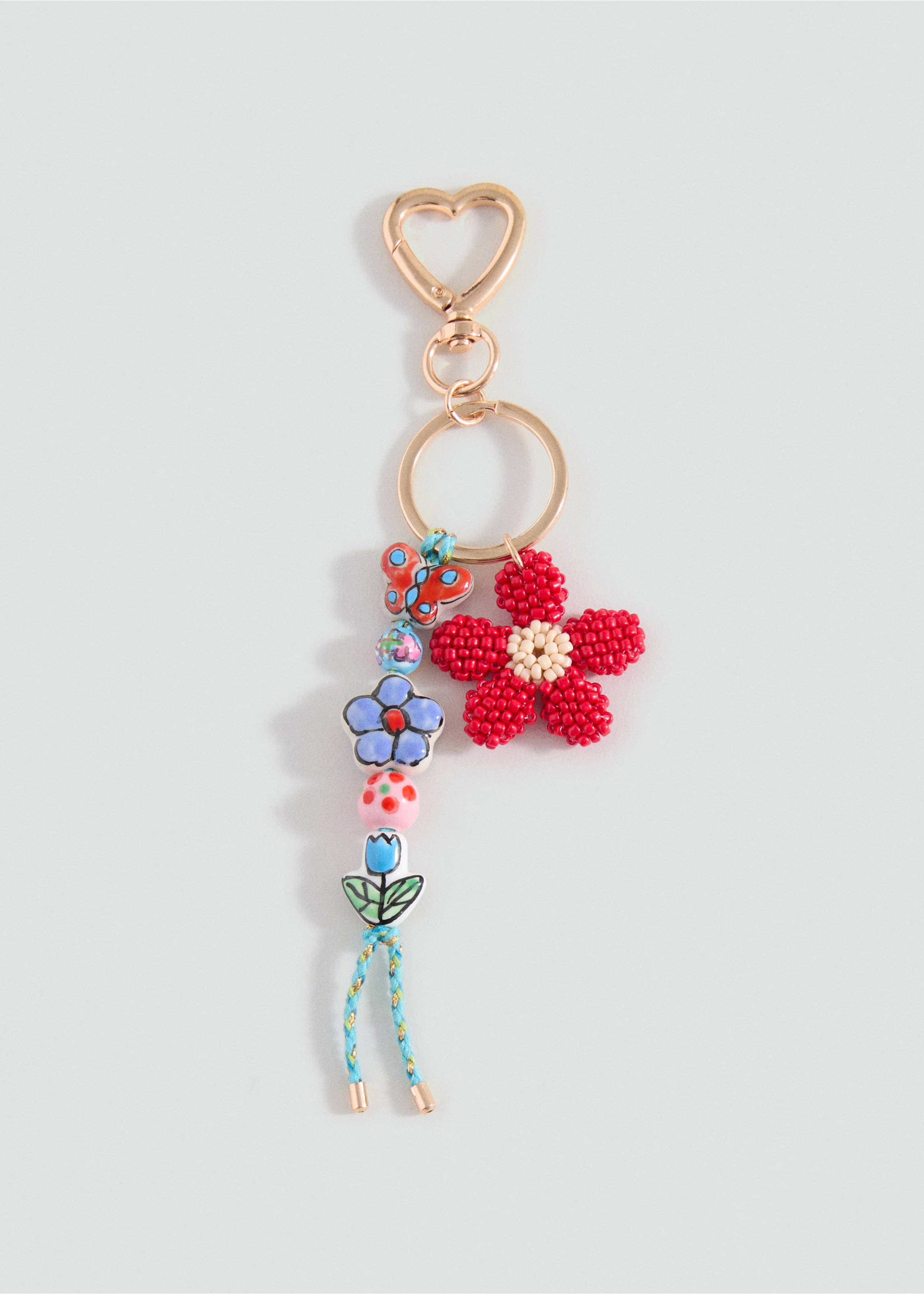 Flower keychain - Article without model, Sky Blue. Ref: 17054116-00.