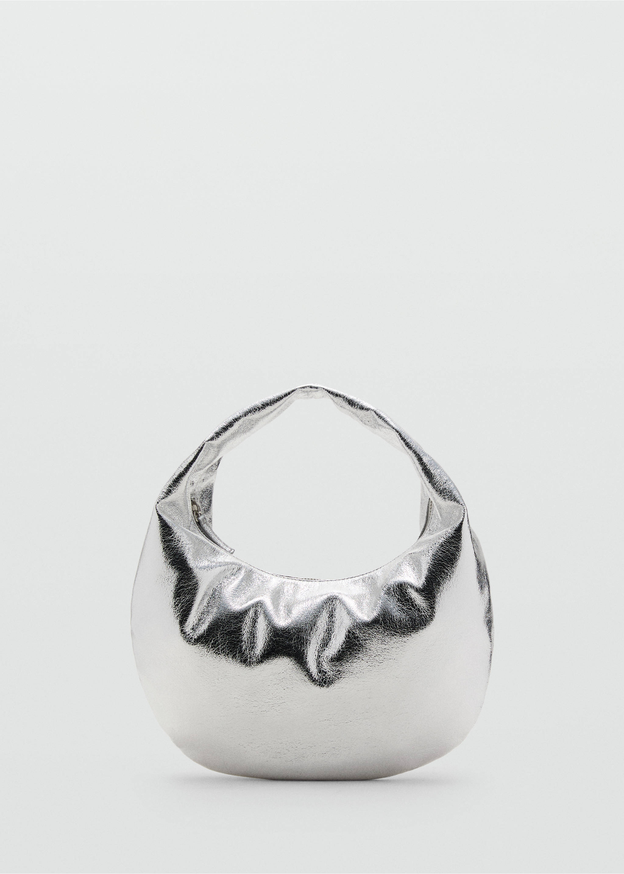 Metallic handbag - Article without model, Silver. Ref: 17054122-00.