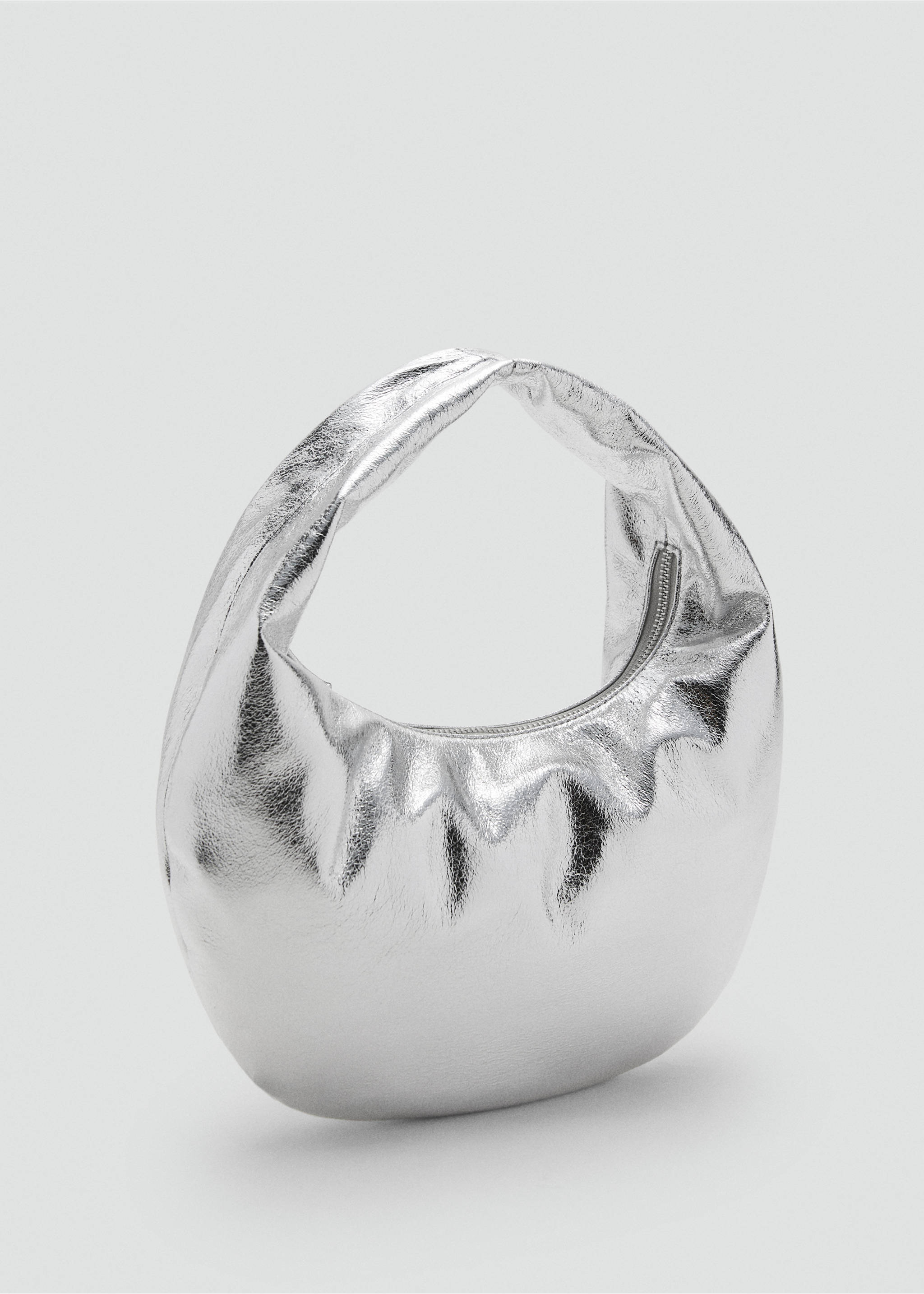 Metallic handbag - Medium plane, Silver. Ref: 17054122-00.