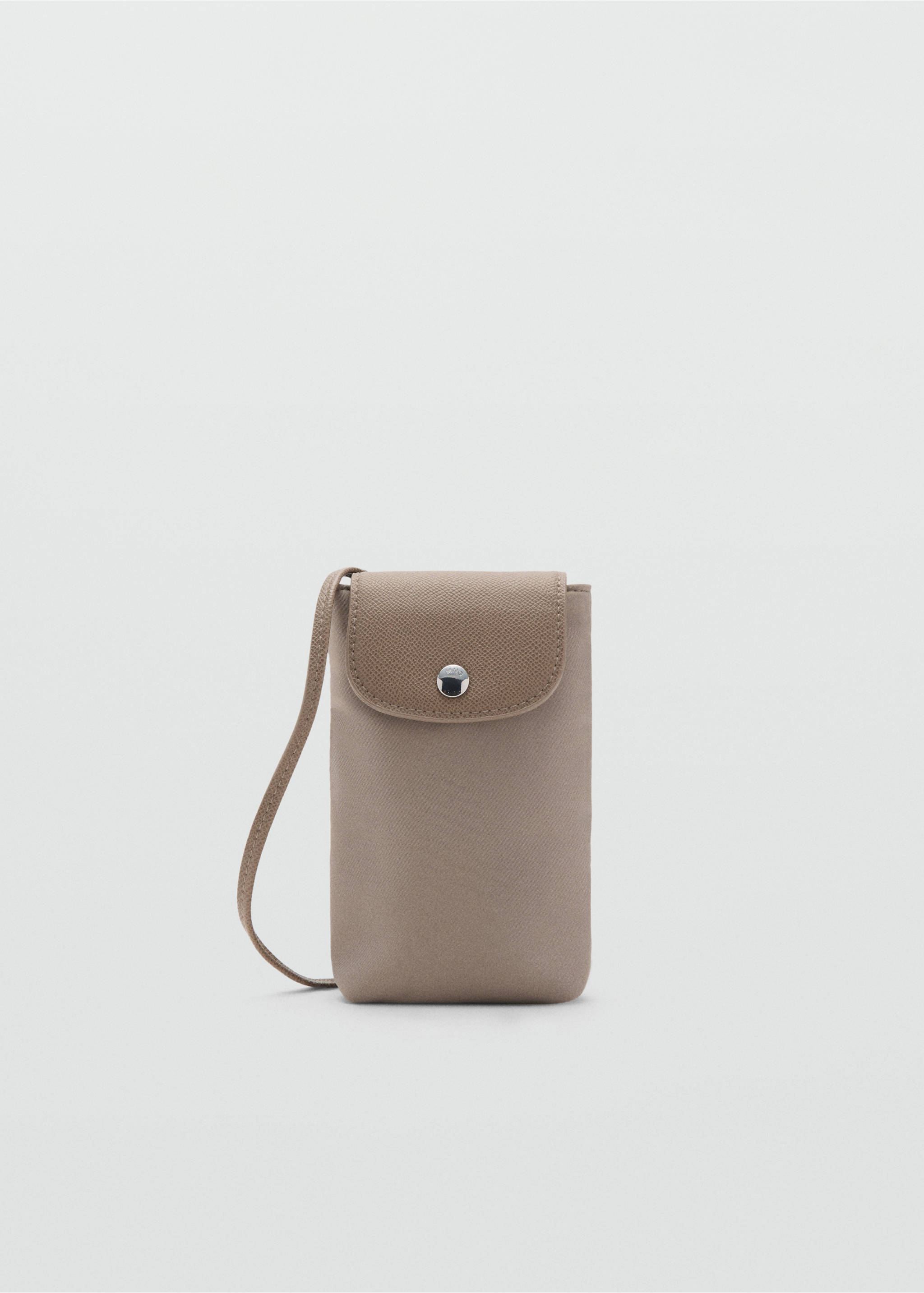 Combined nylon mobile phone case - Article without model, Light/Pastel Brown. Ref: 17054123-00.